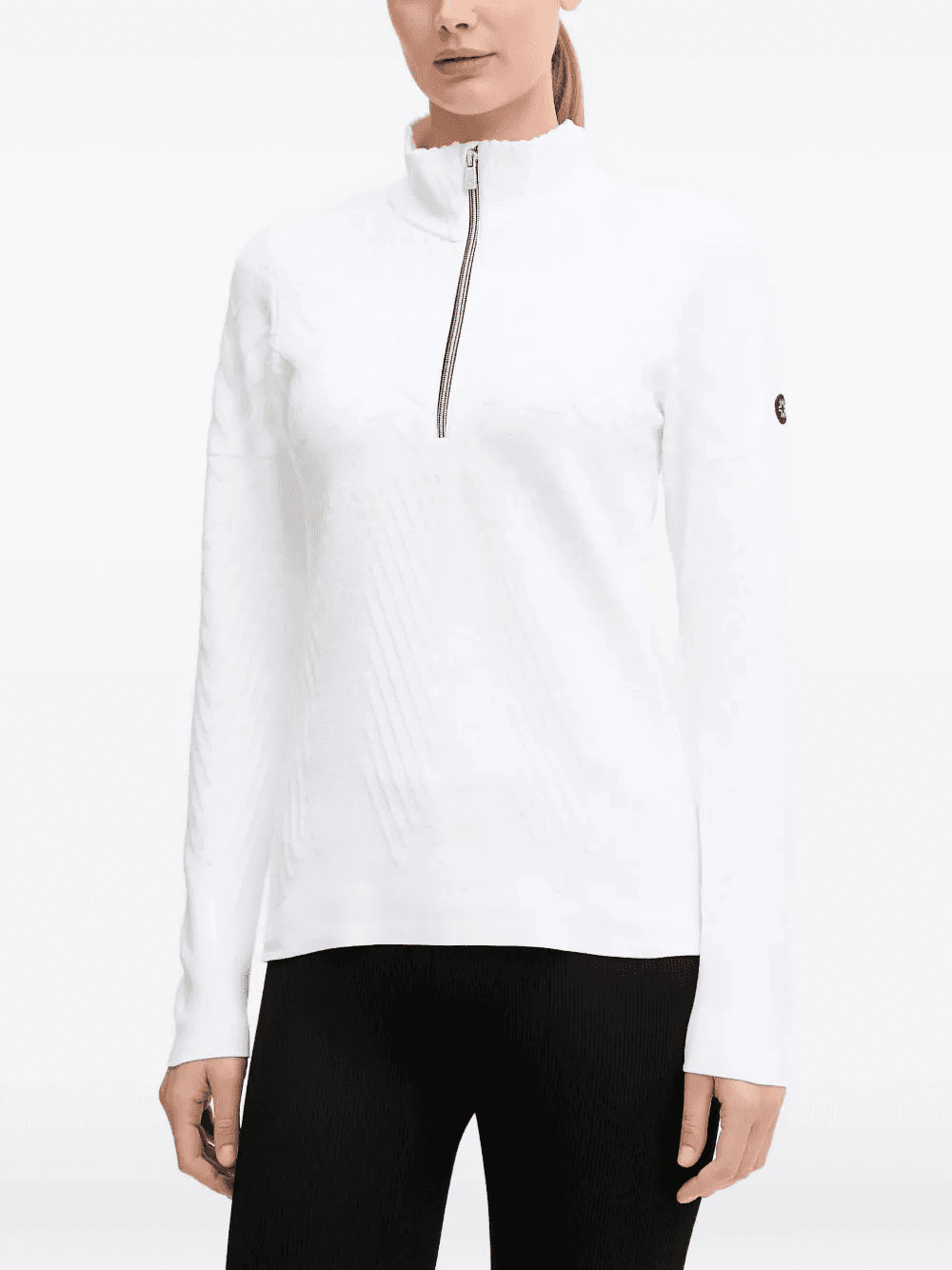 zip textured ski top - Image 1