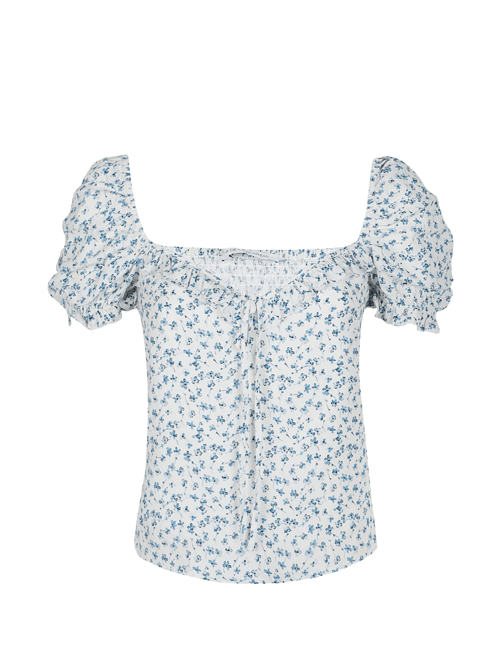 Letizia floral puff-sleeve blouse - Image 1