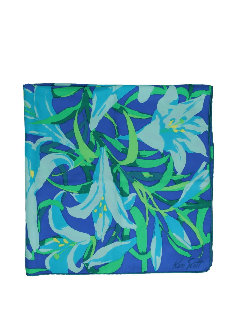 flower-patterned scarf - Image 1