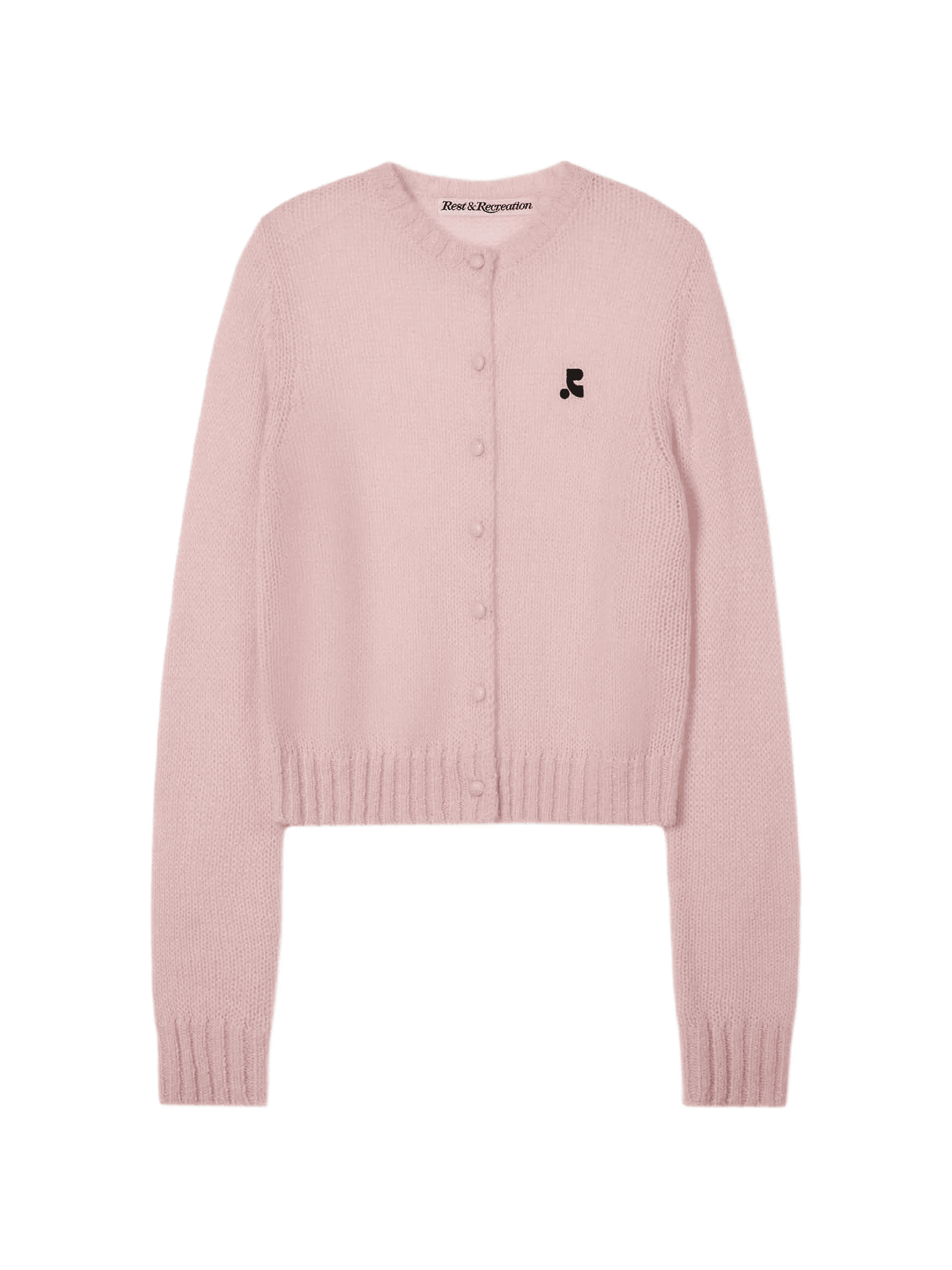 logo-embroidered cardigan - Image 1