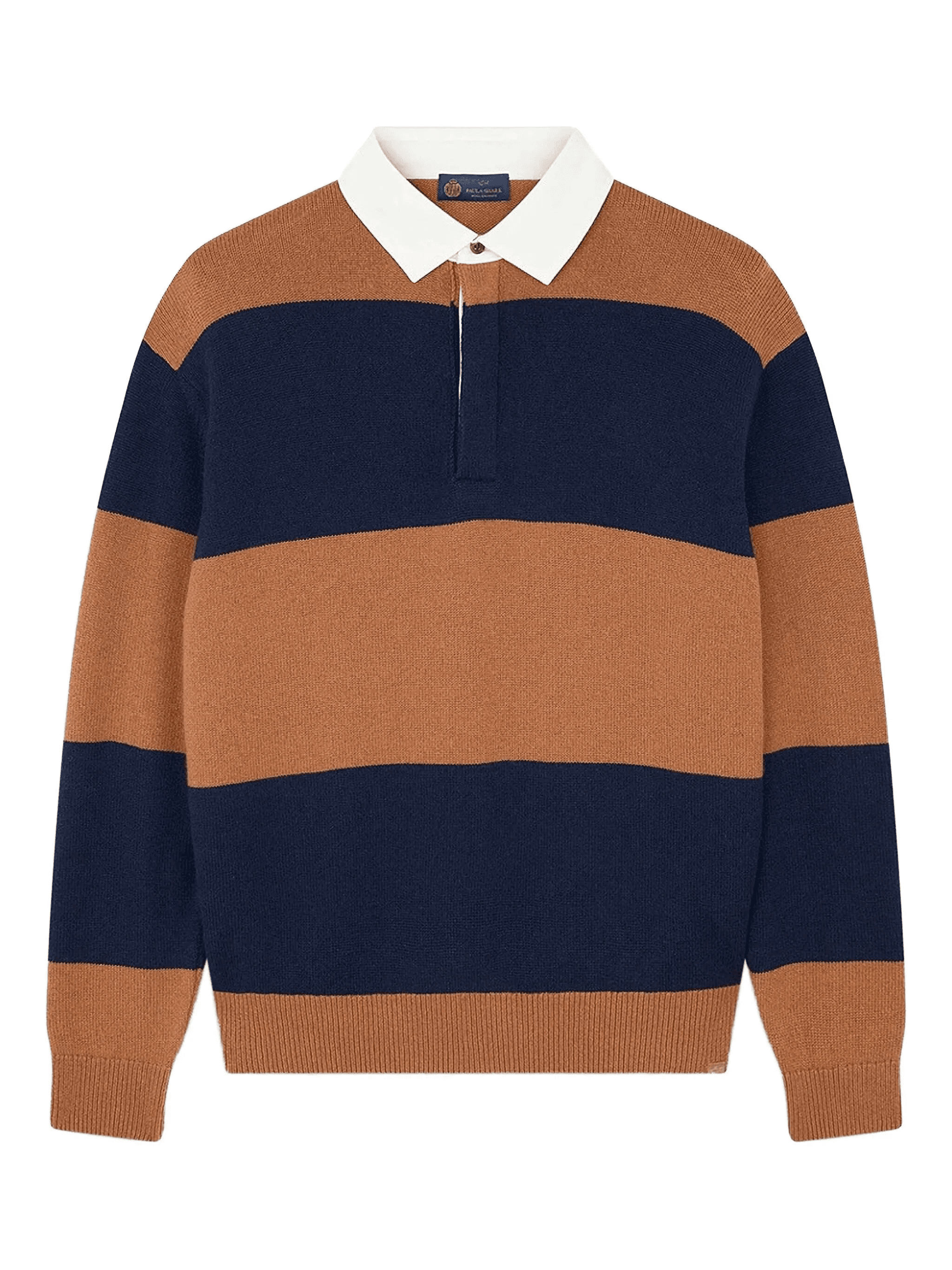 wool blend polo shirt - Image 1