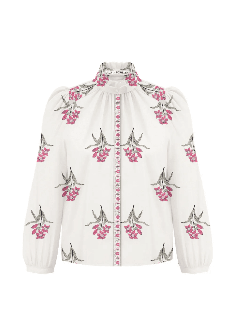 Annabel floral-print ruffle shirt - Image 1
