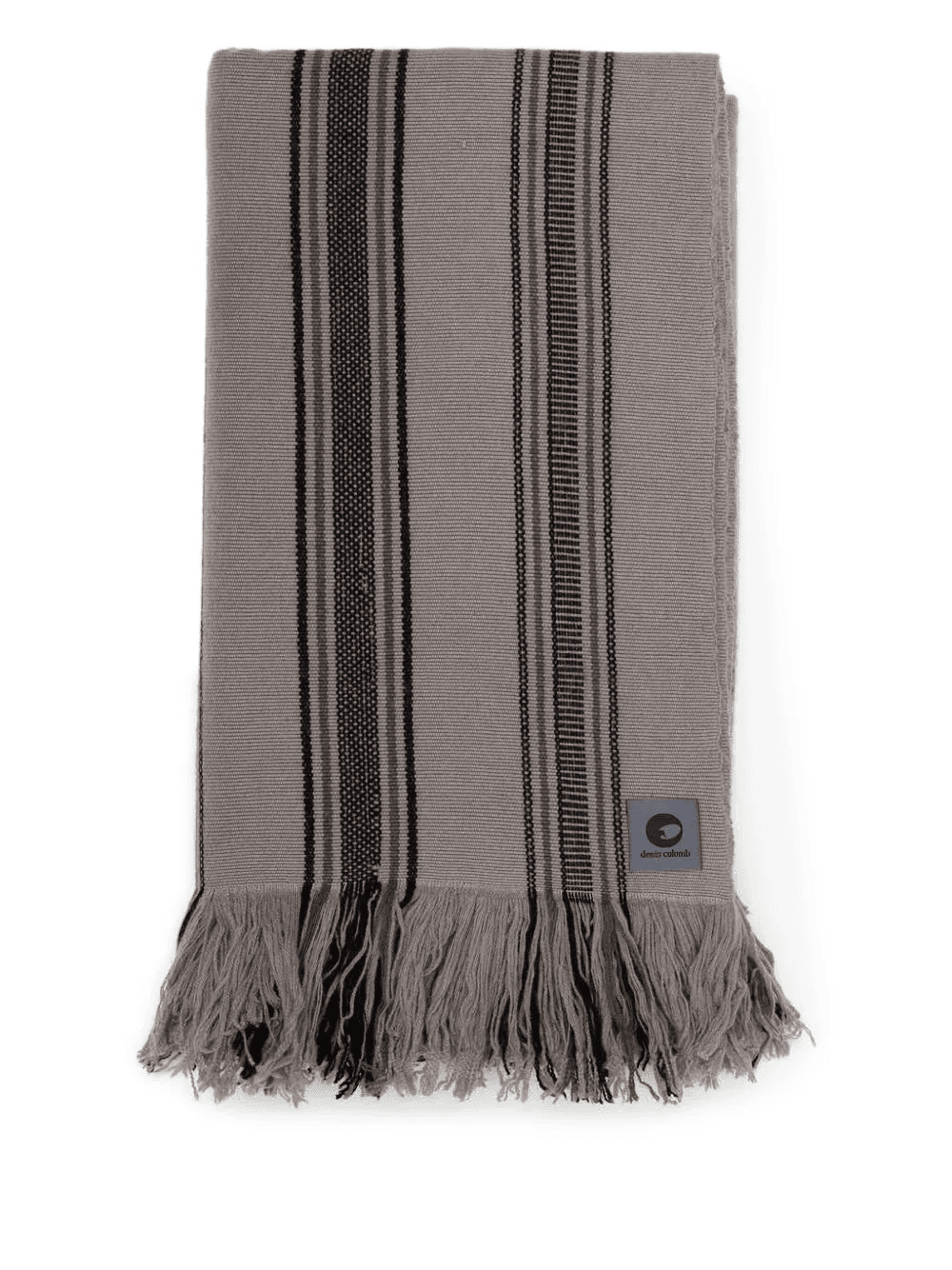 striped fringed tibet blanket - Image 1