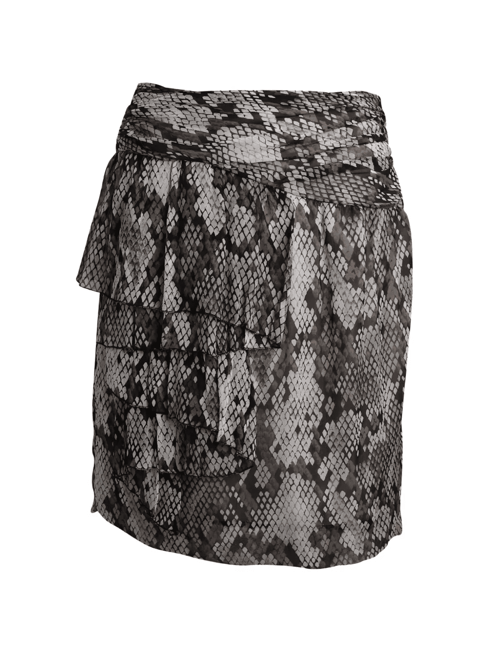 snake-print wrap skirt - Image 1