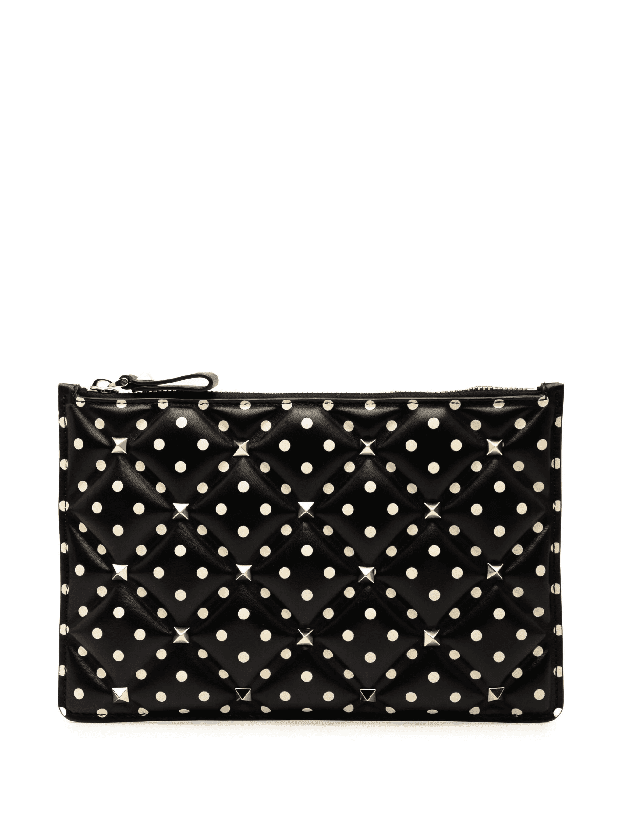 2000-2017 Leather Polka Dot Rockstud clutch bag - Image 1