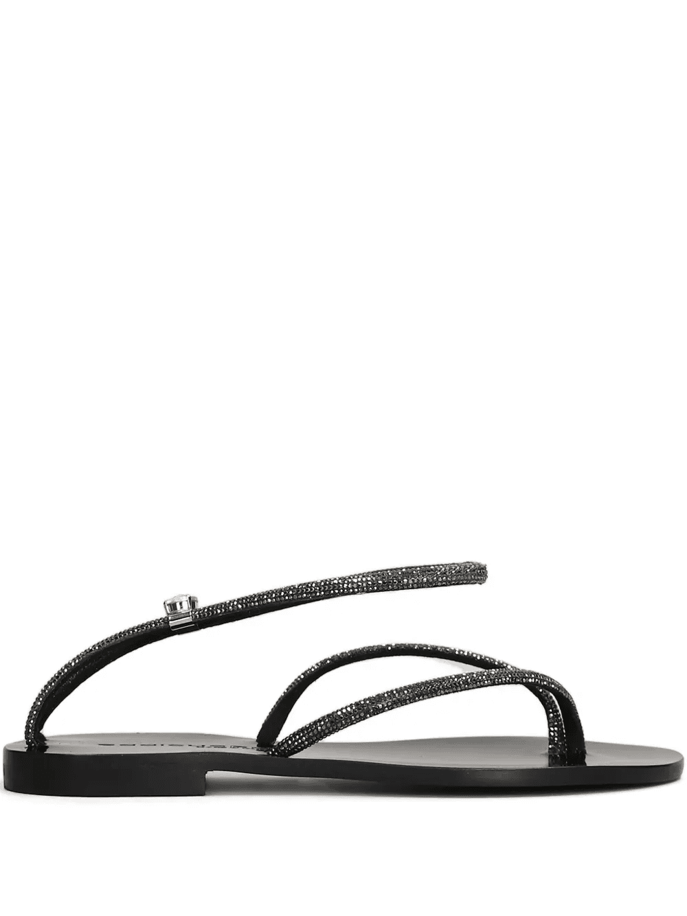 crystal-embellished flat sandals - Image 1
