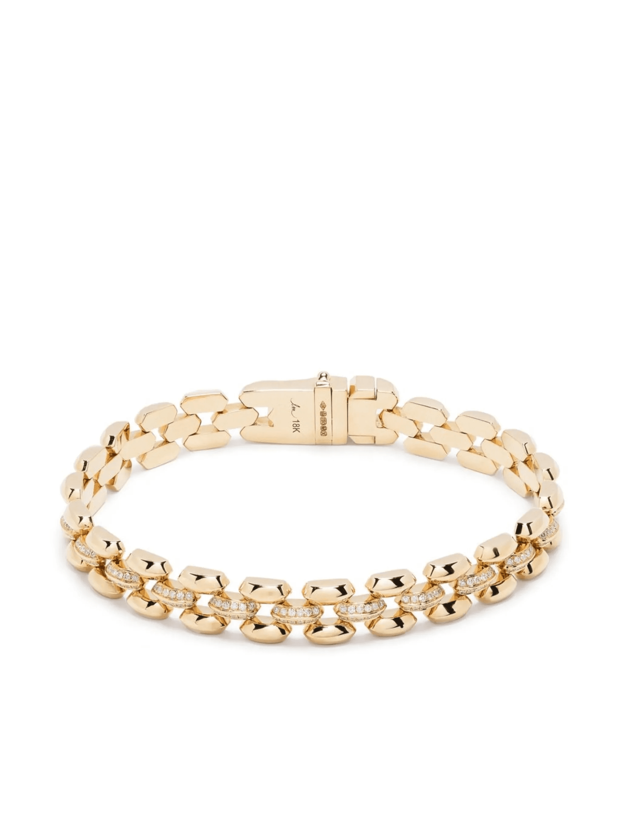 18kt yellow gold Three Row Cleo bracelet - Image 1