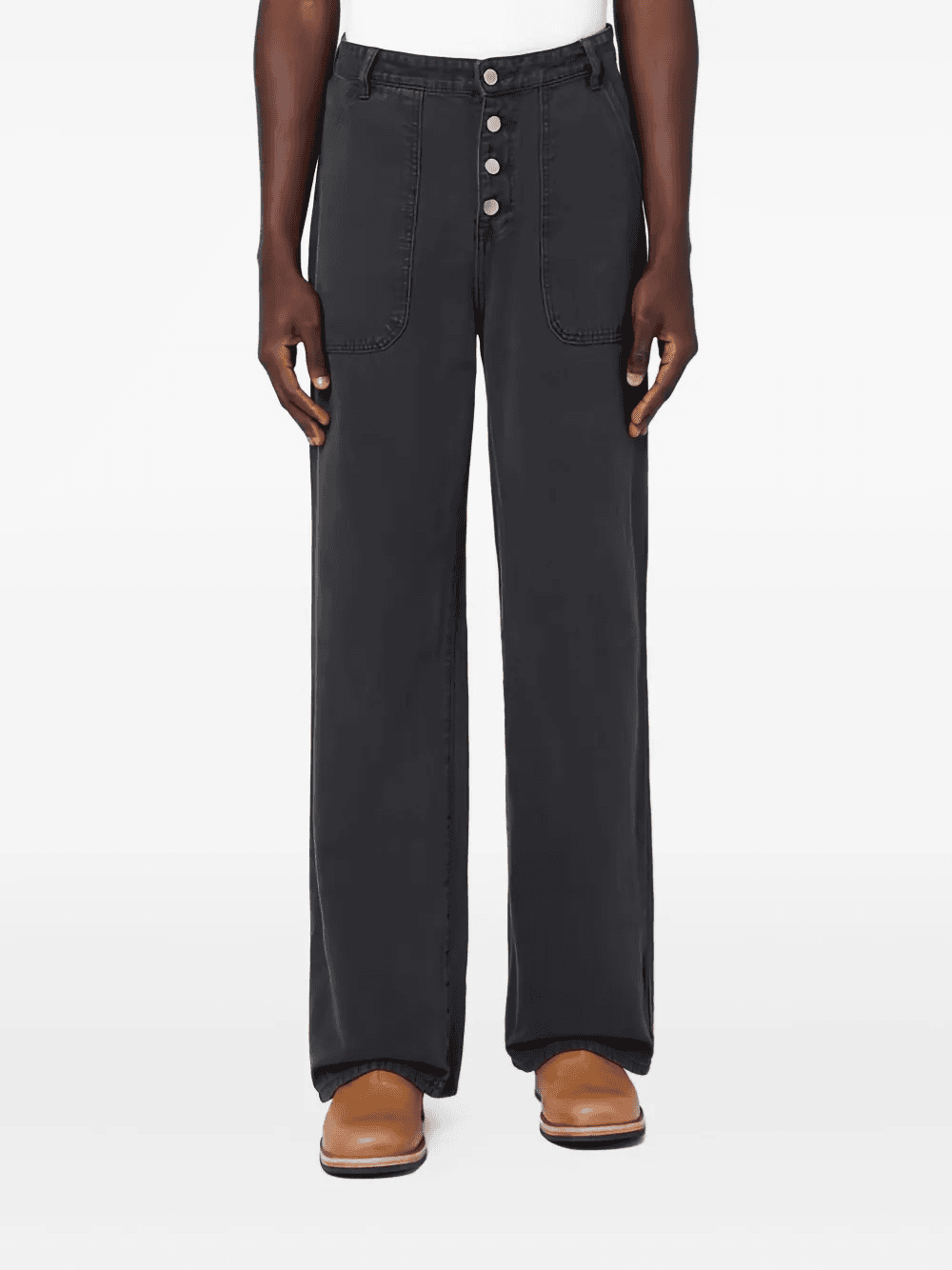 button-fastening jeans - Image 1