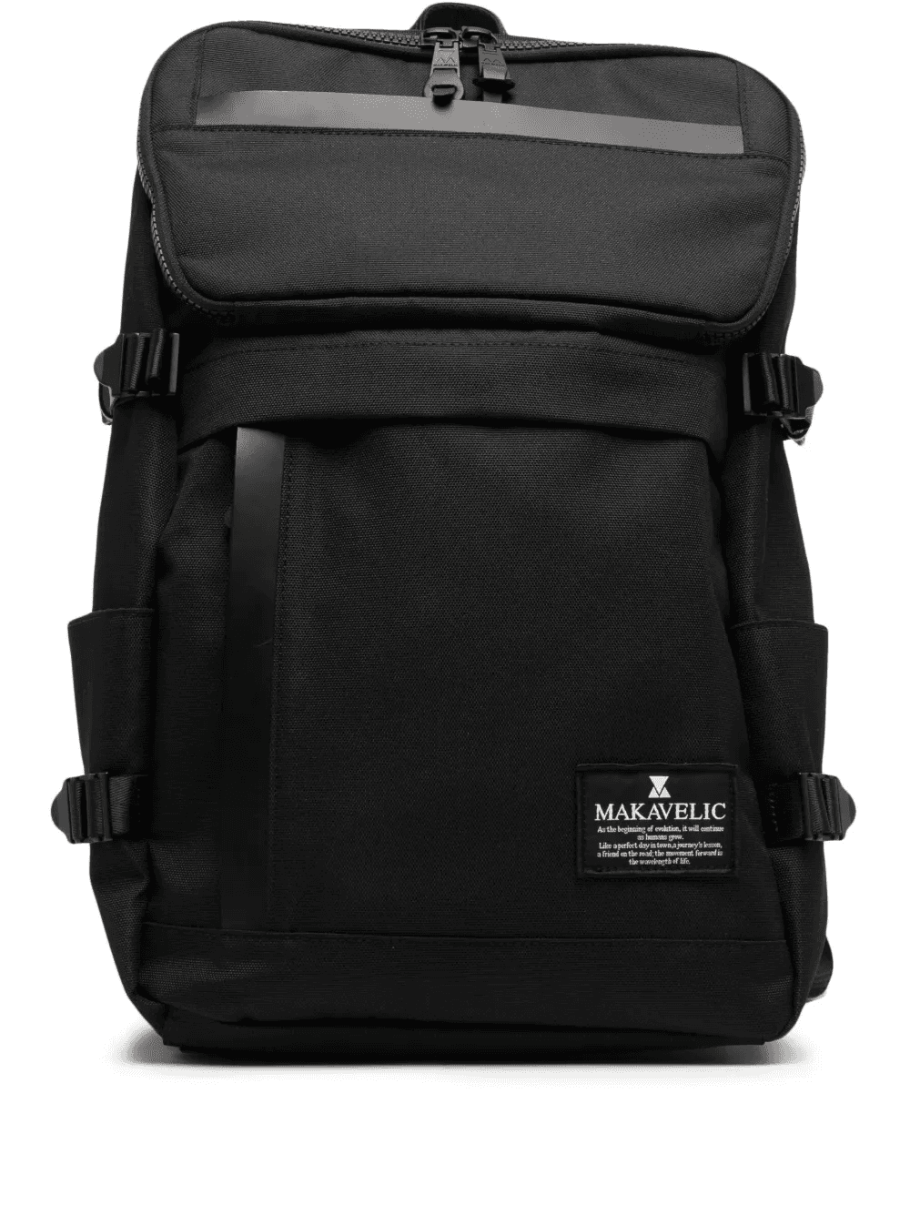 multiple patch pockets logo-detail backpack - Image 1