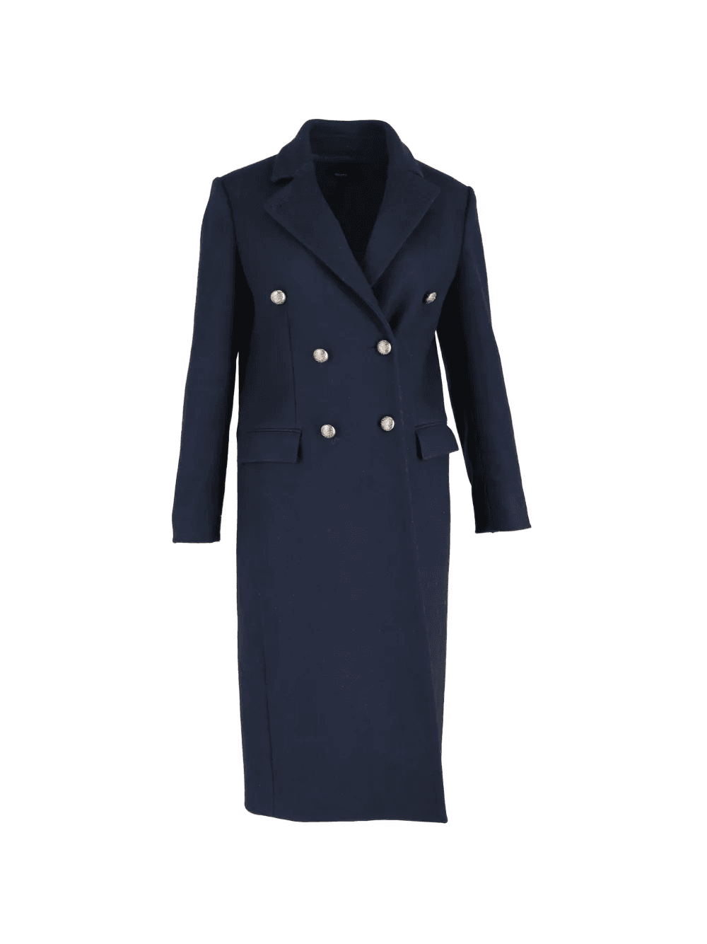 double-breasted wool coat - Image 1