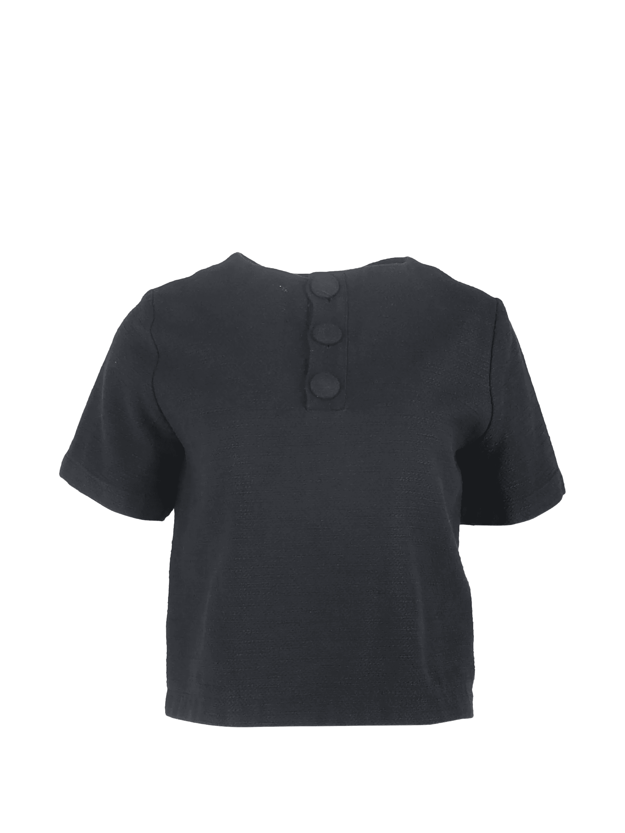 button-detailed T-shirt - Image 1