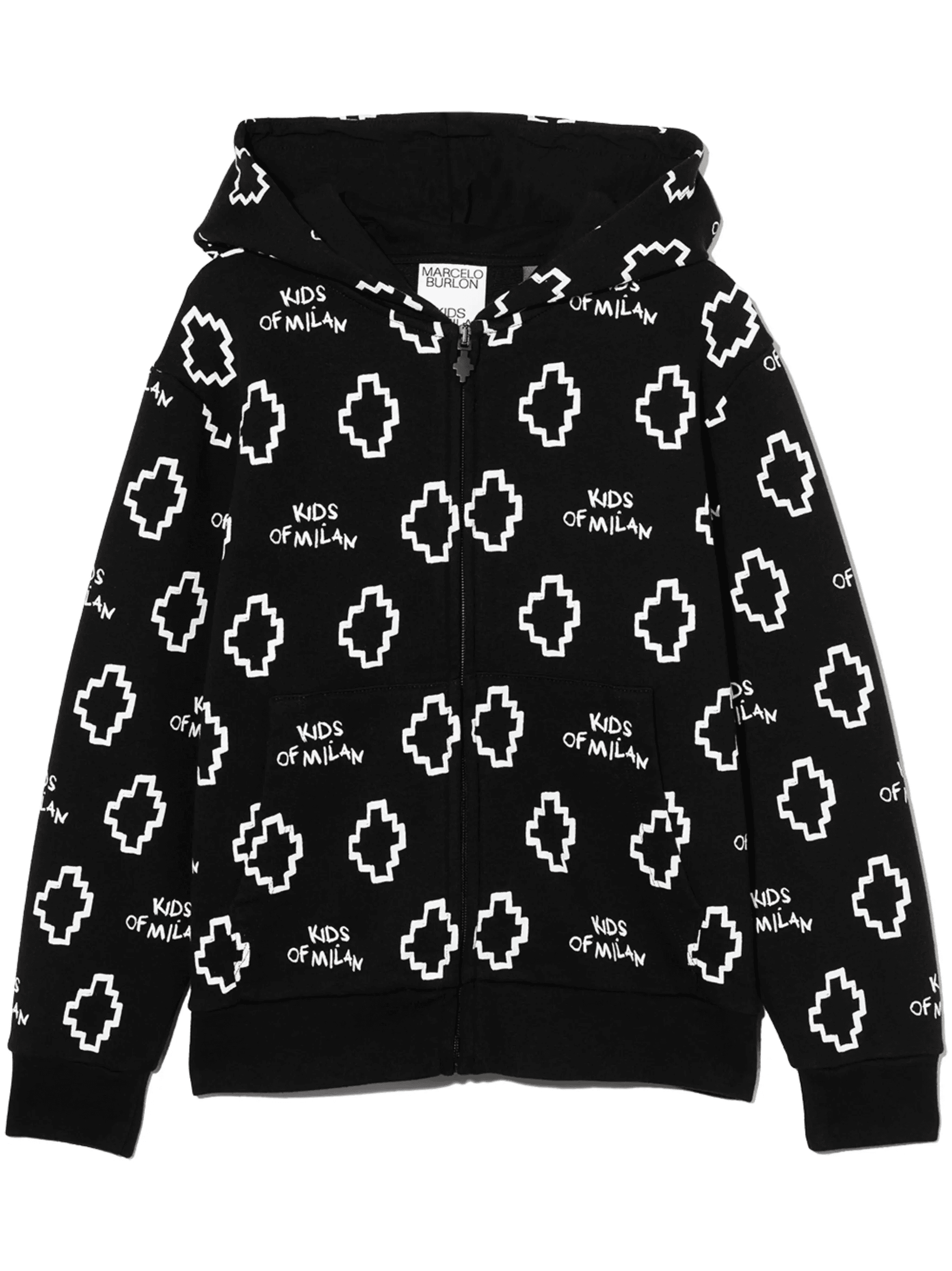 all-over logo-print hoodie - Image 1