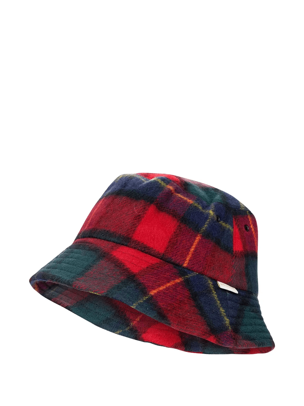 plaid wool bucket hat - Image 1