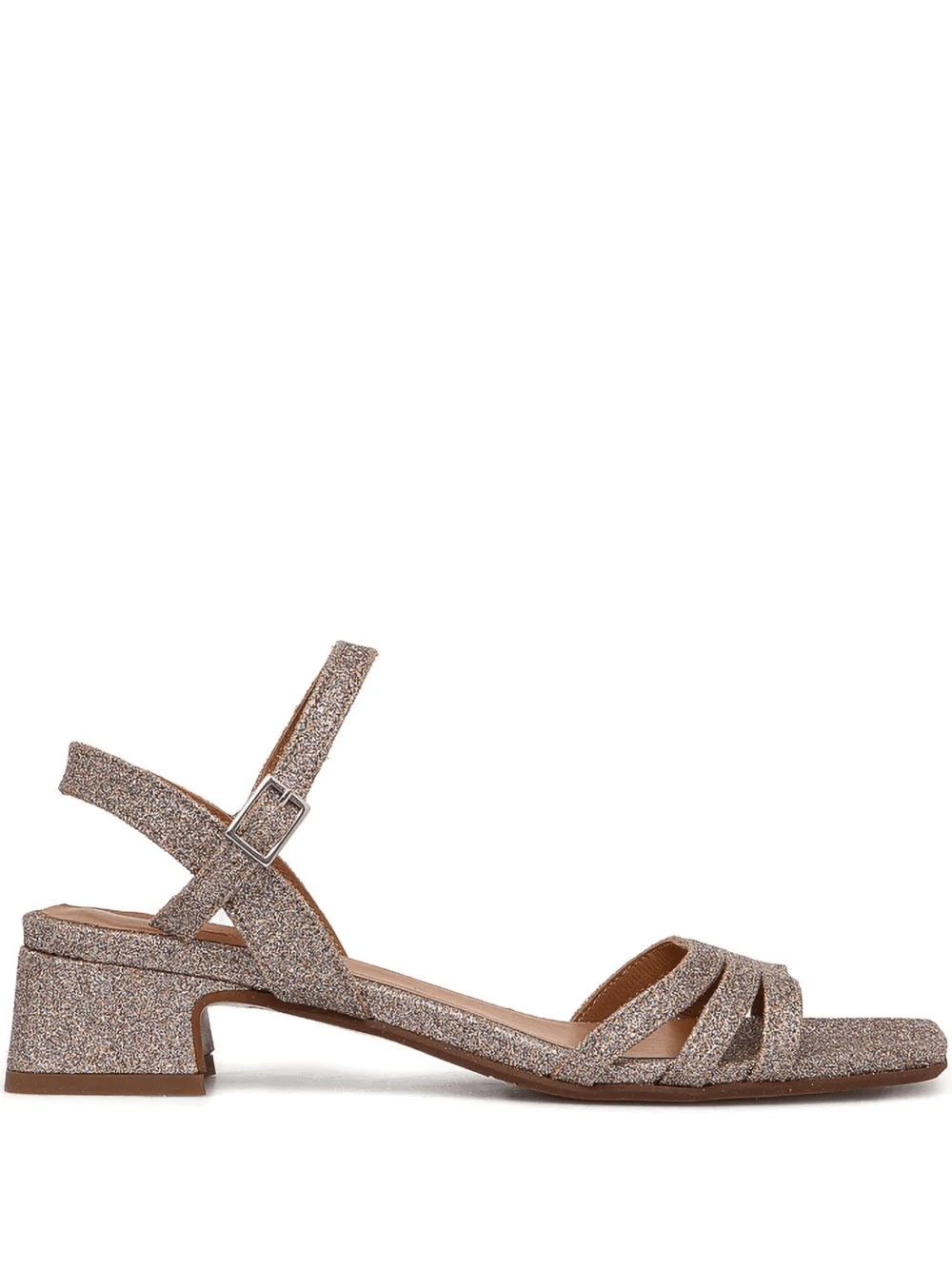 35mm glitter block-heel sandals - Image 1