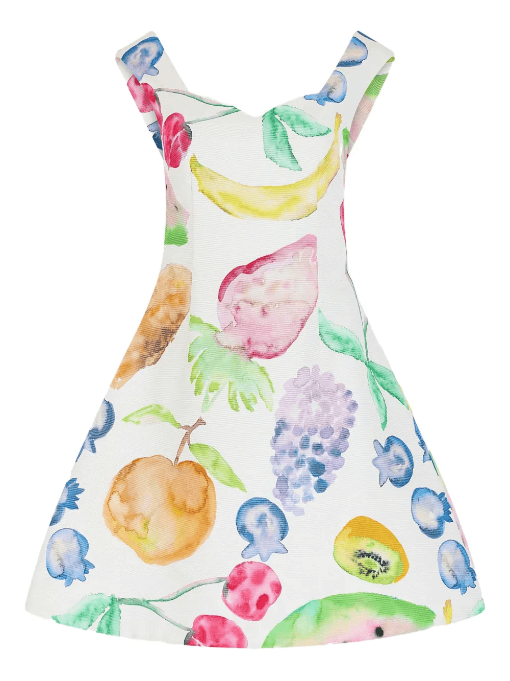 fruits-print mini day dress - Image 1