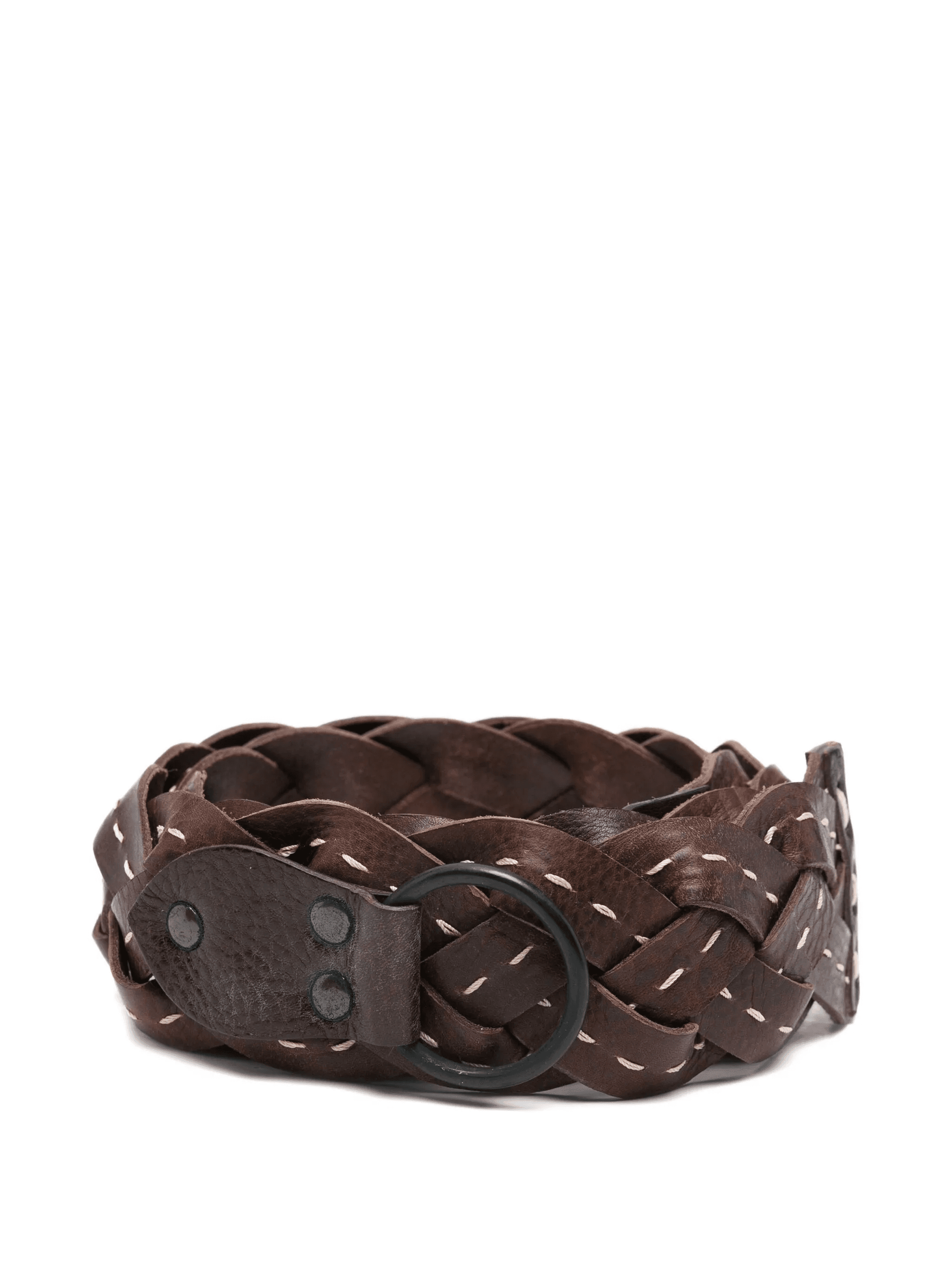 1990s braided leather belt - Image 1