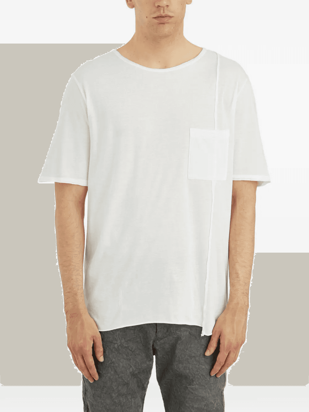 cotton with pocket T-shirt - Image 1