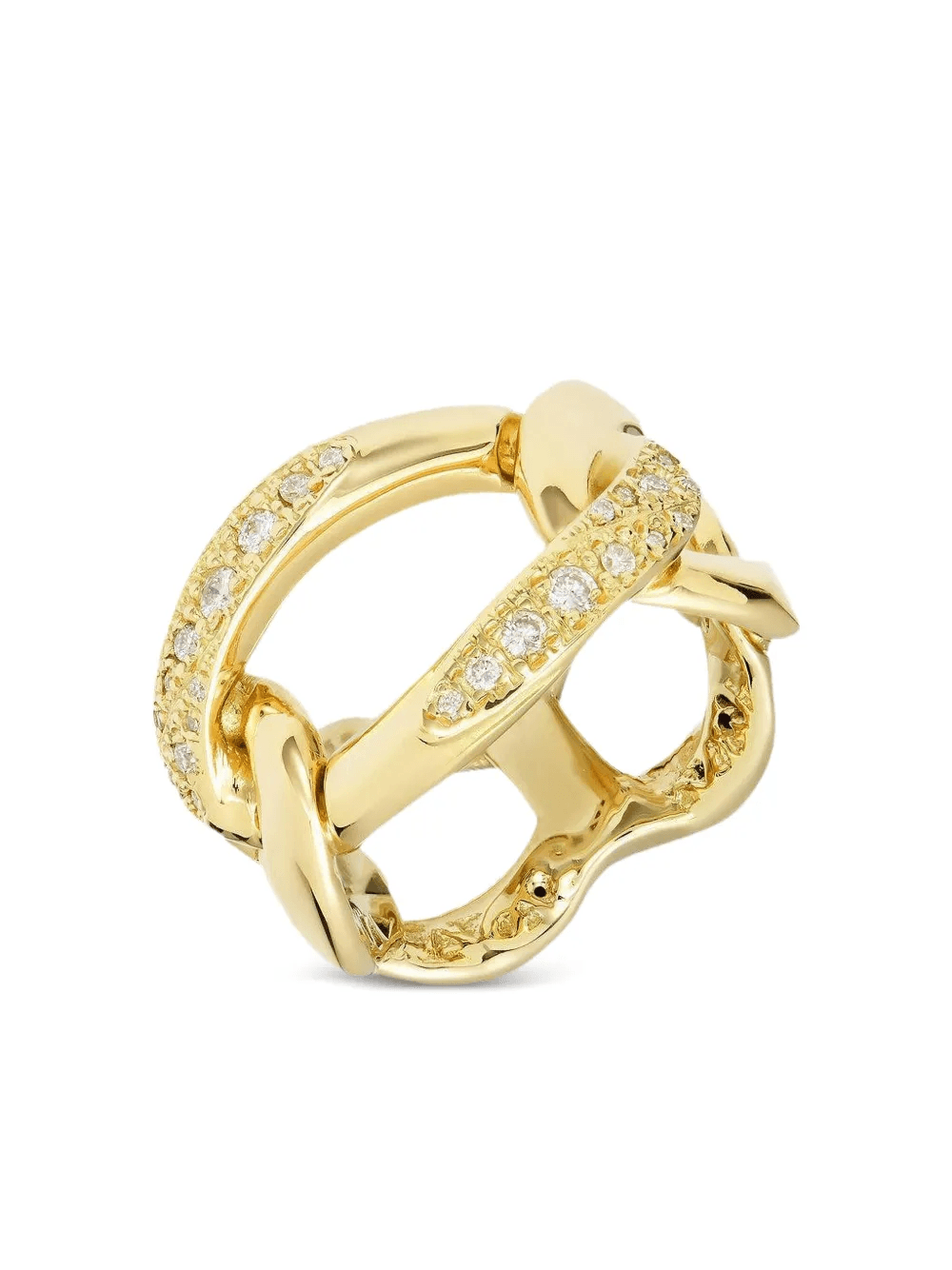 18K yellow gold Blink diamond ring - Image 1