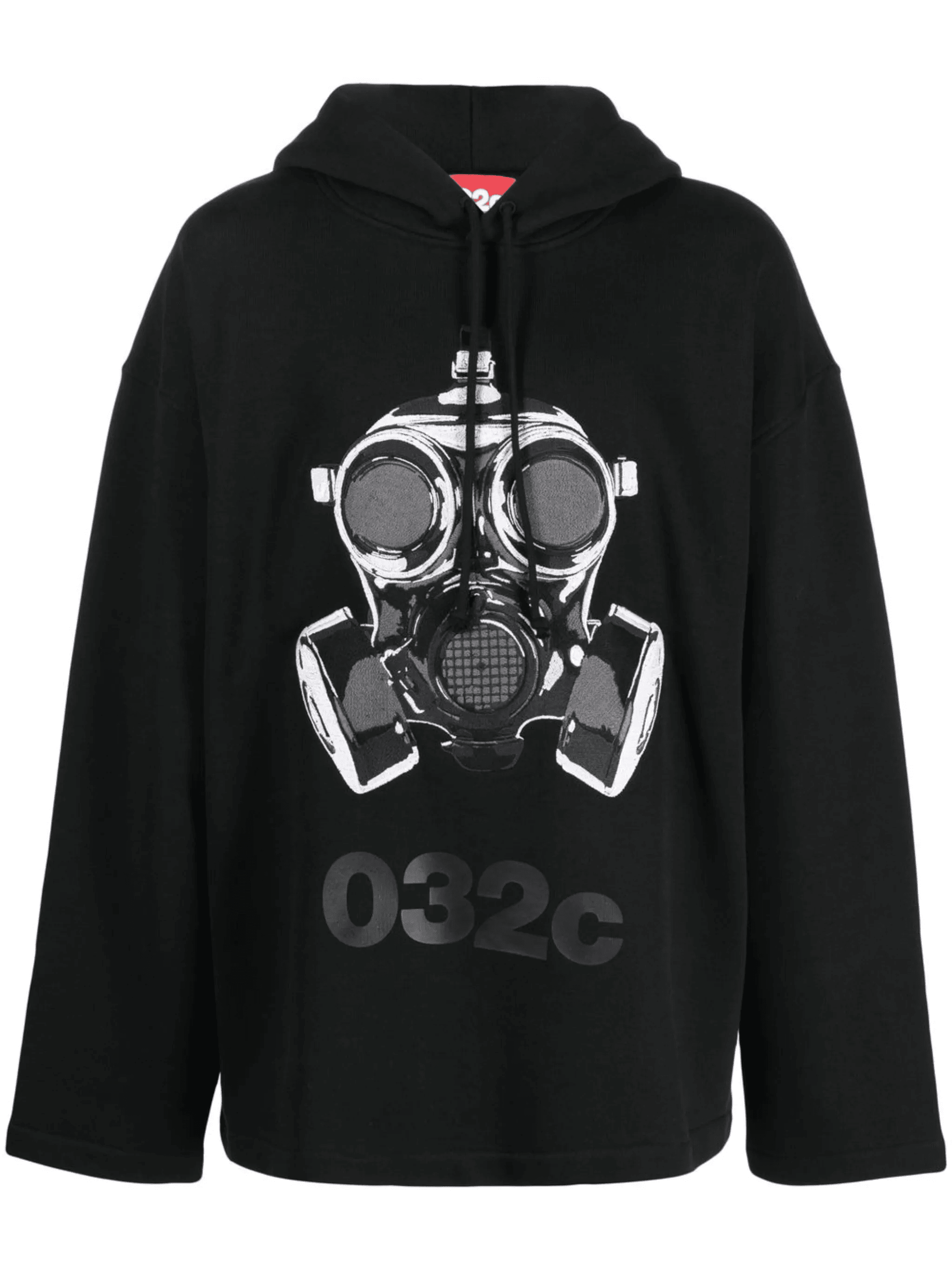 graphic-print drop-shoulder hoodie - Image 1