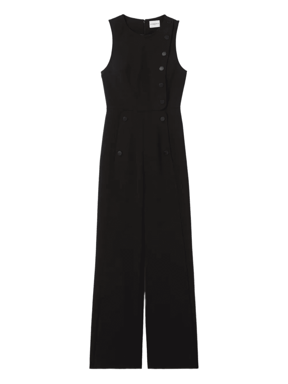 button-detail sleeveless jumpsuit - Image 1