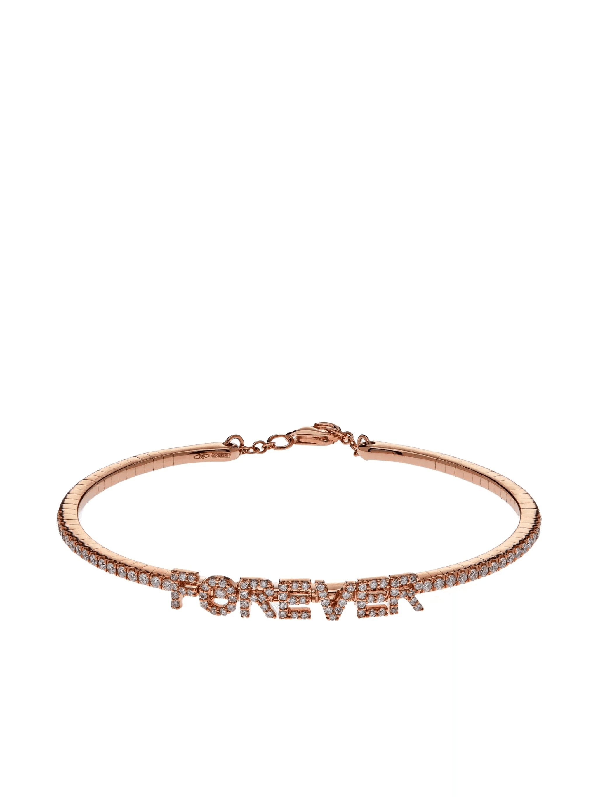 18kt rose gold Forever diamond bracelet - Image 1