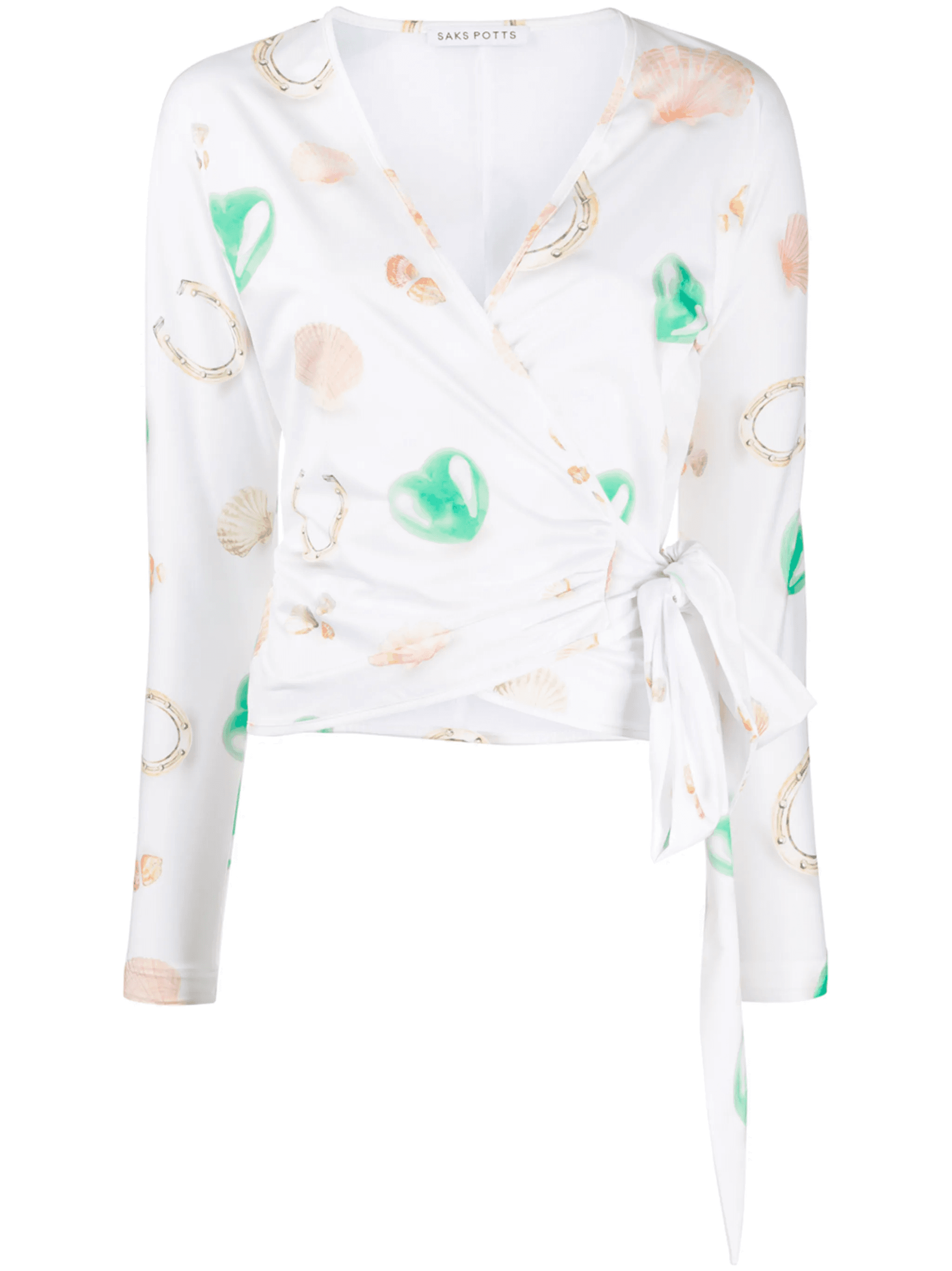 Lis printed wrap top - Image 1