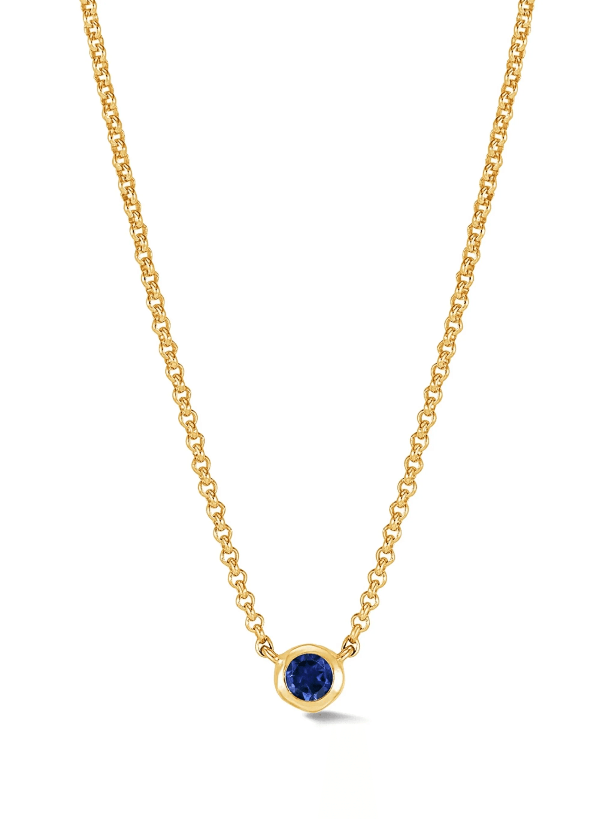 dewdrop sapphire necklace - Image 1