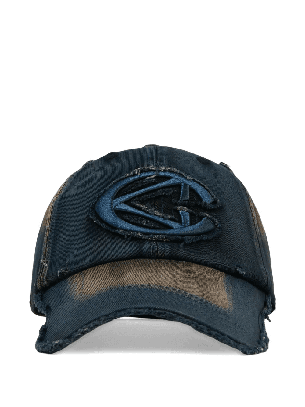 logo-patch distressed cap - Image 1