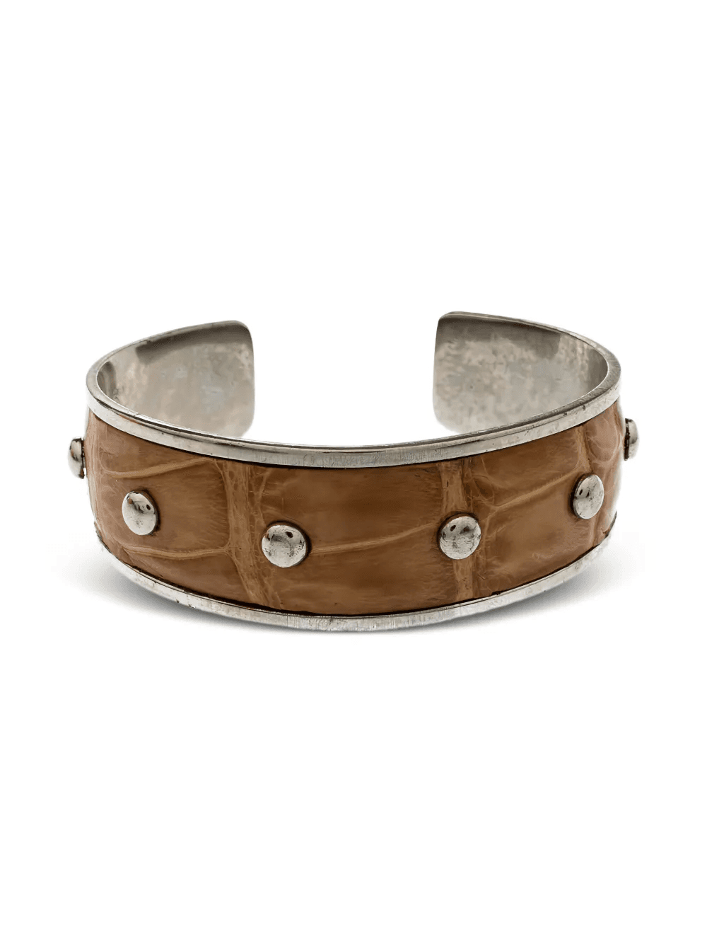 leather studded cuff bracelet - Image 1