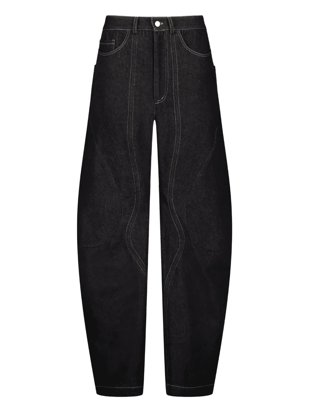 Engineered contrast-stitching jeans - Image 1