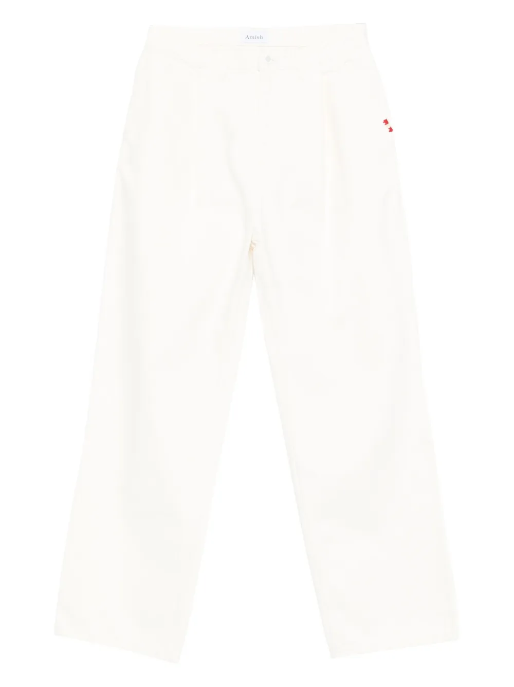 pleated-front jeans - Image 1