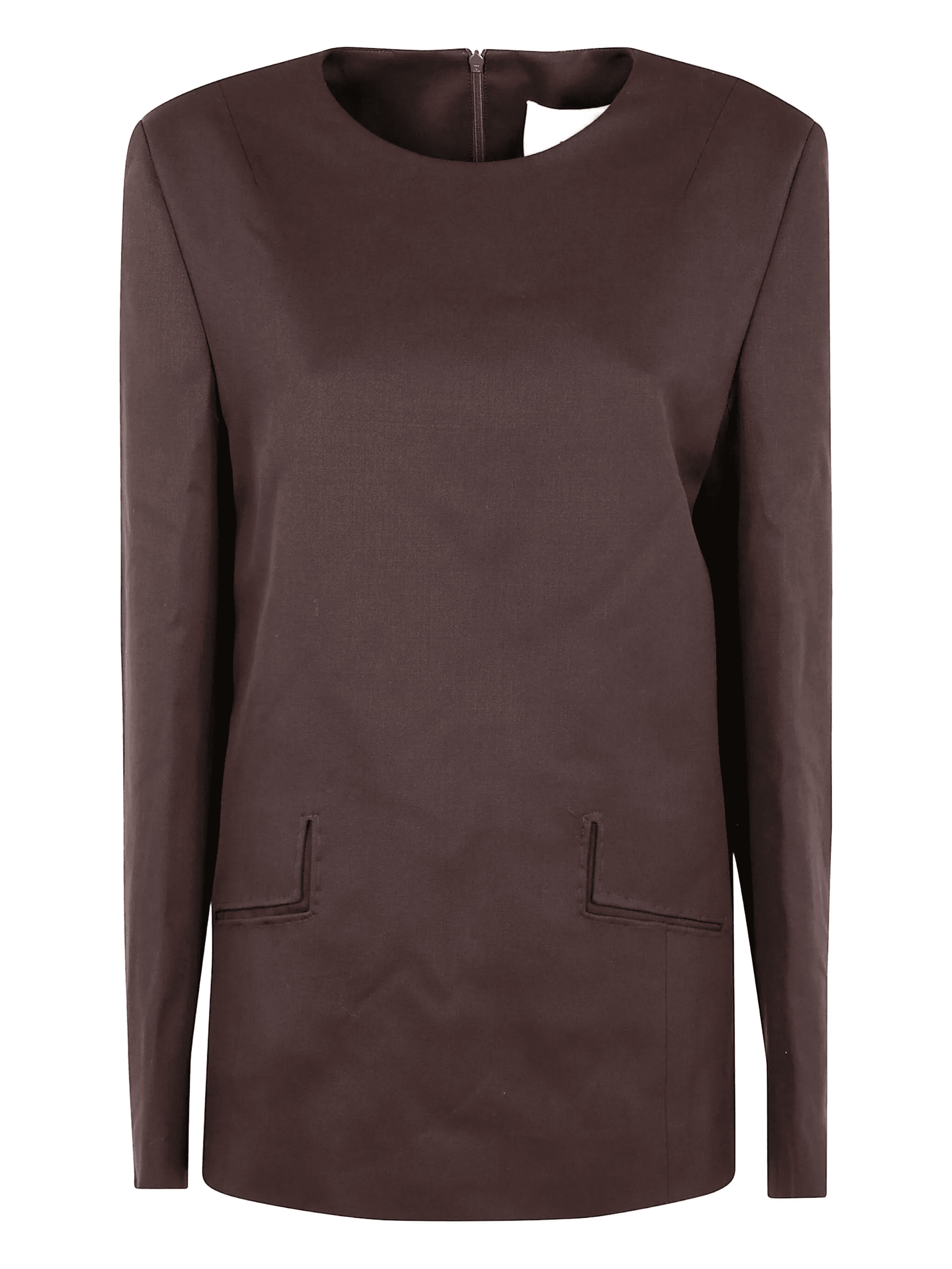 cut-out pocket long-sleeve top - Image 1