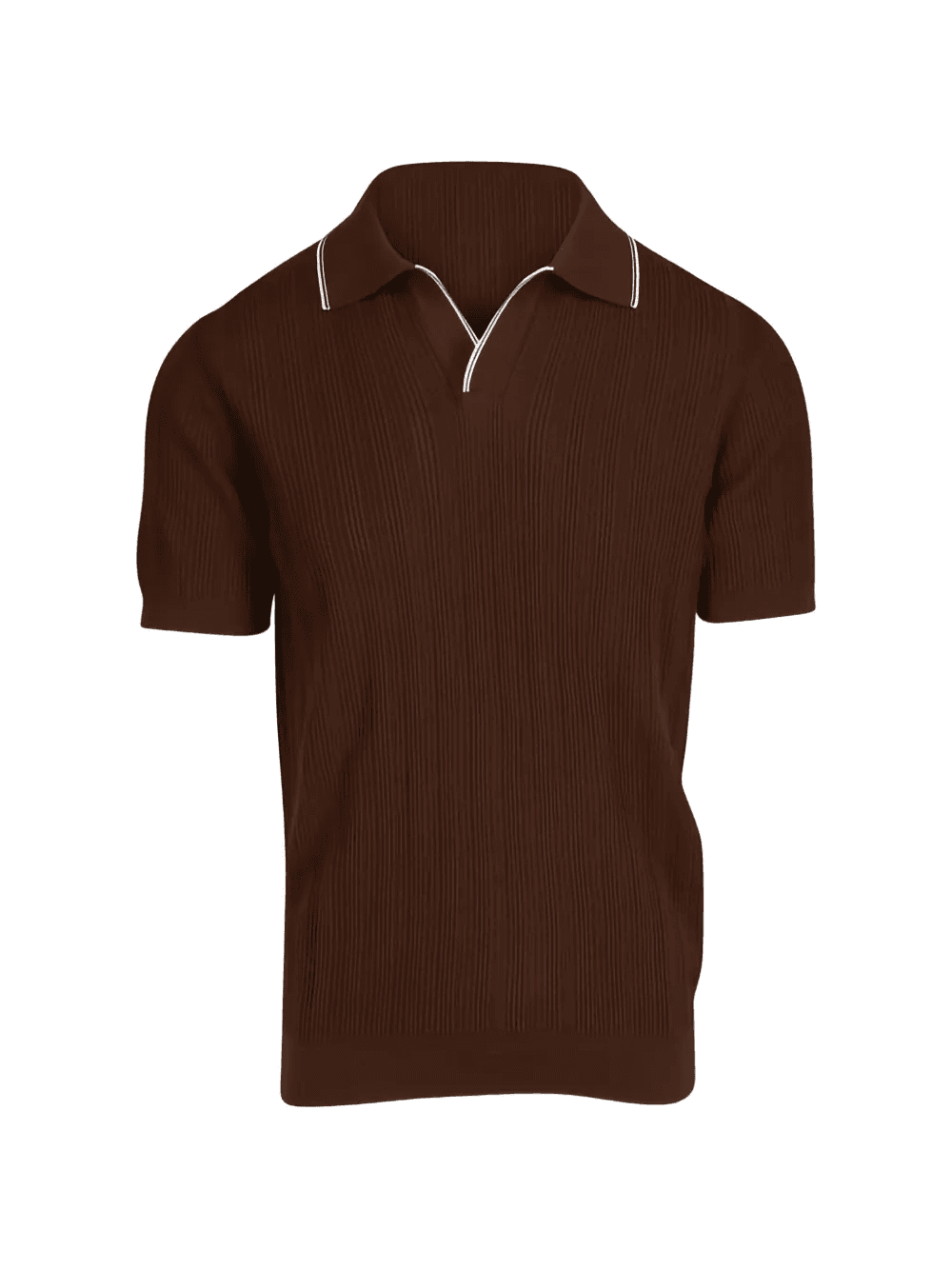 Johnny collar knit T-shirt - Image 1