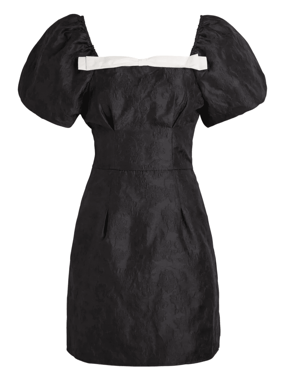 Cocktail bow puff-sleeve dress - Image 1