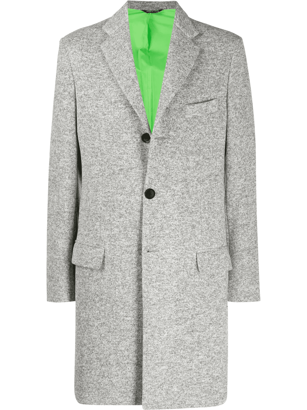 fitted single-breasted coat - Image 1