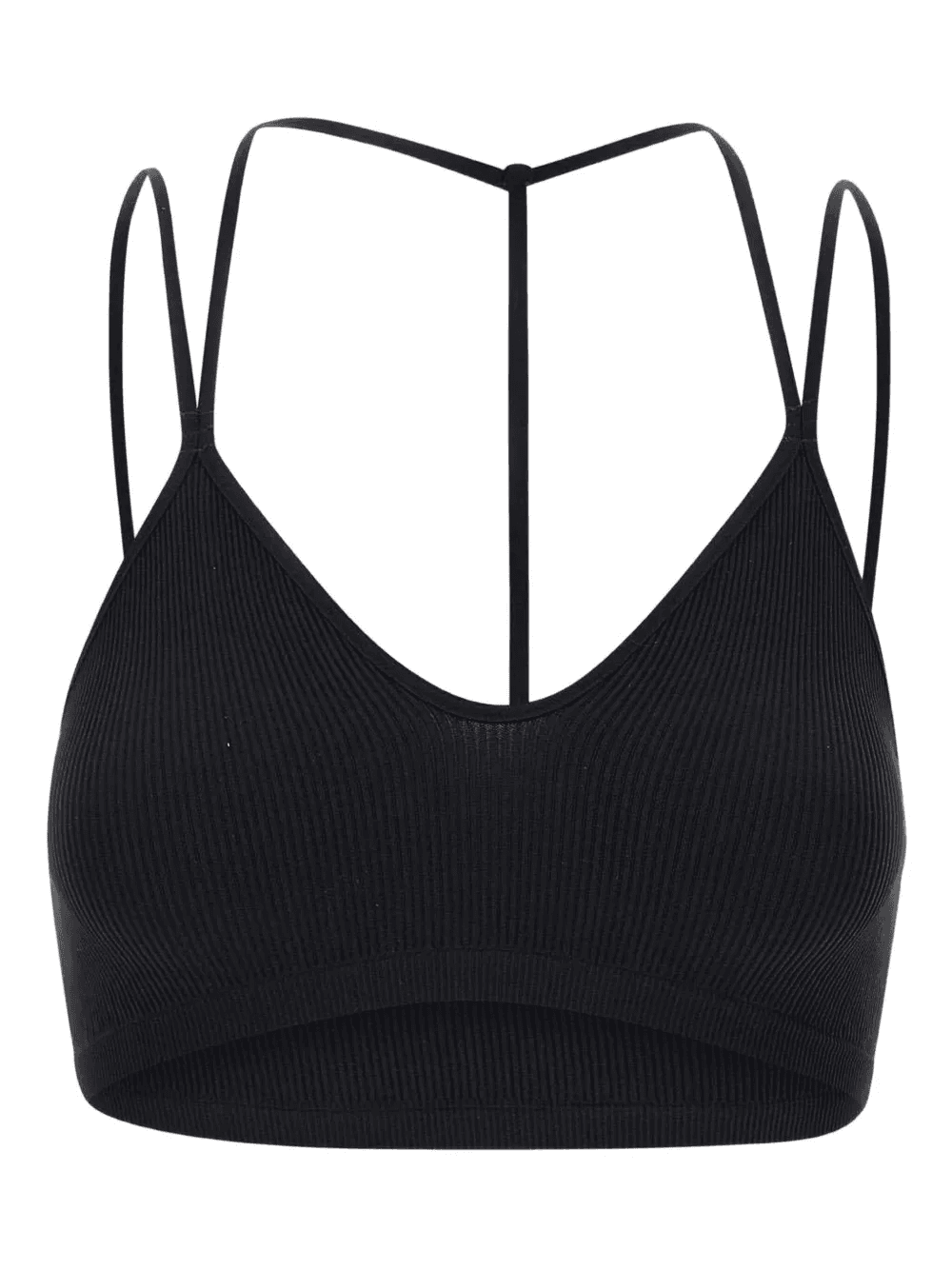 ribbed jersey bra - Image 1