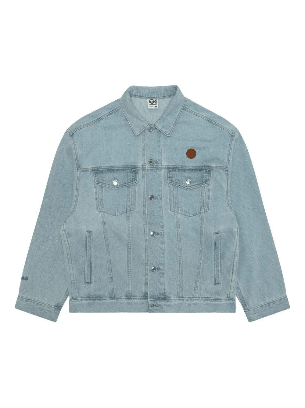 hooded denim jacket — Image 4