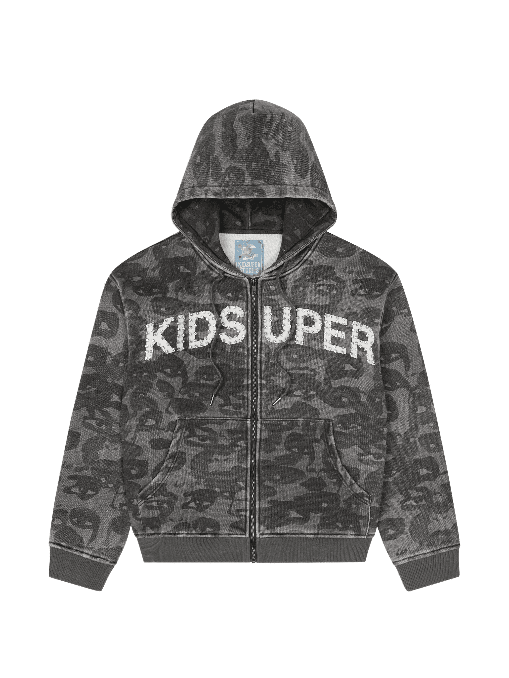 hooded camouflage sweatshirt - Image 1