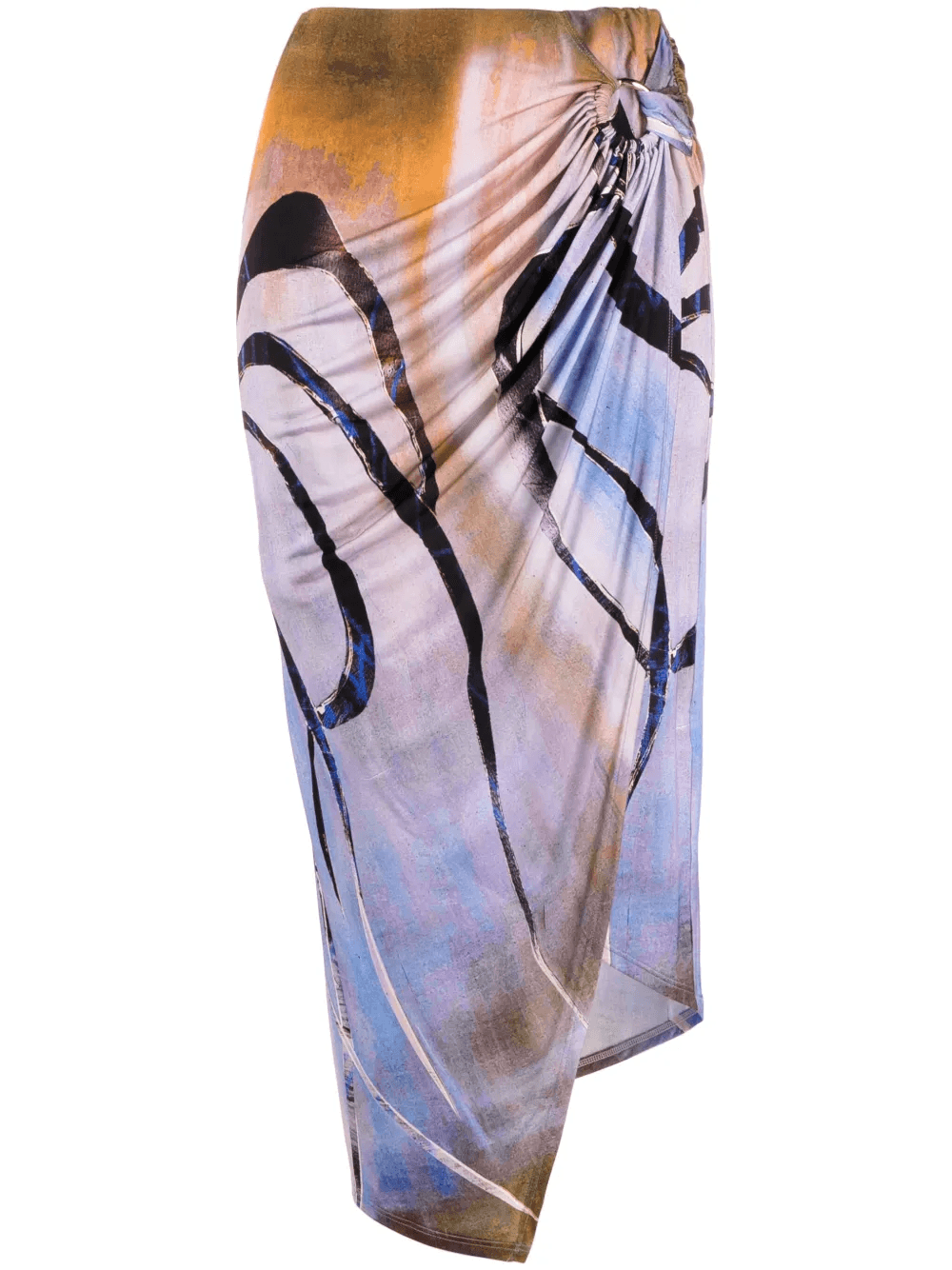 asymmetric midi skirt - Image 1
