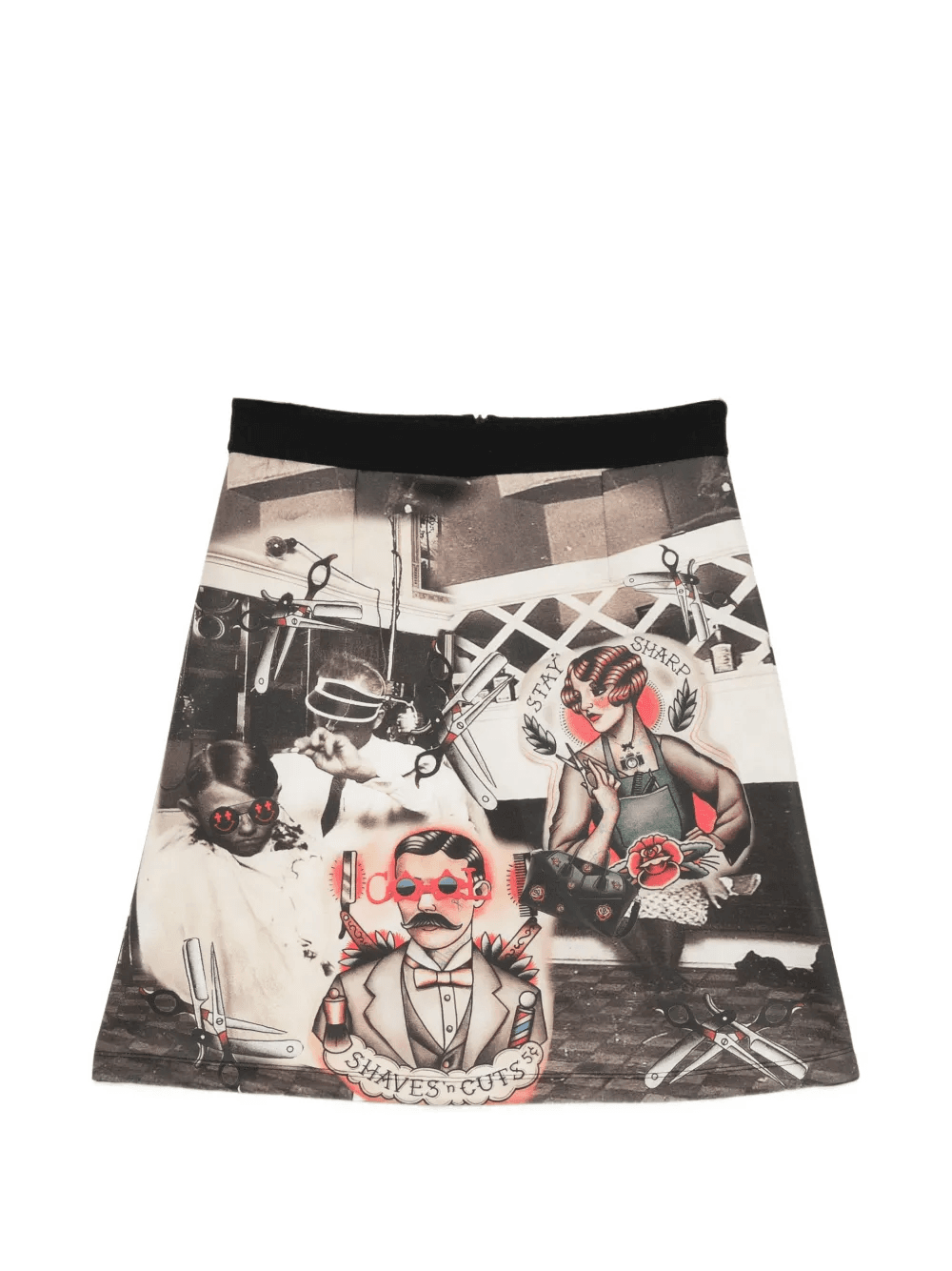 Barber graphic-print mini skirt - Image 1