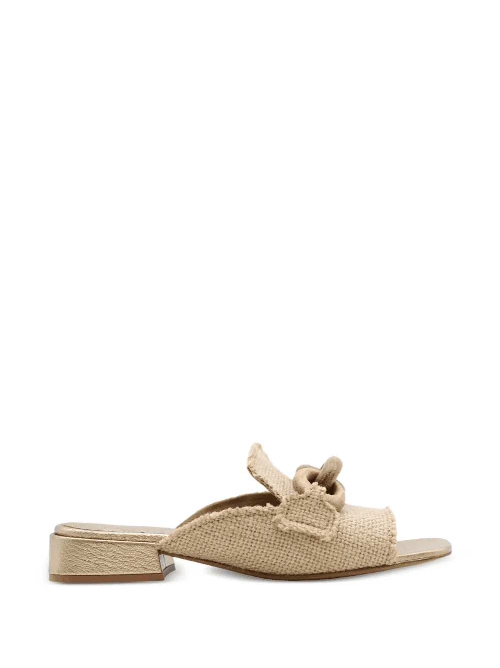 Enna burlap wood-detail sandals - Image 1