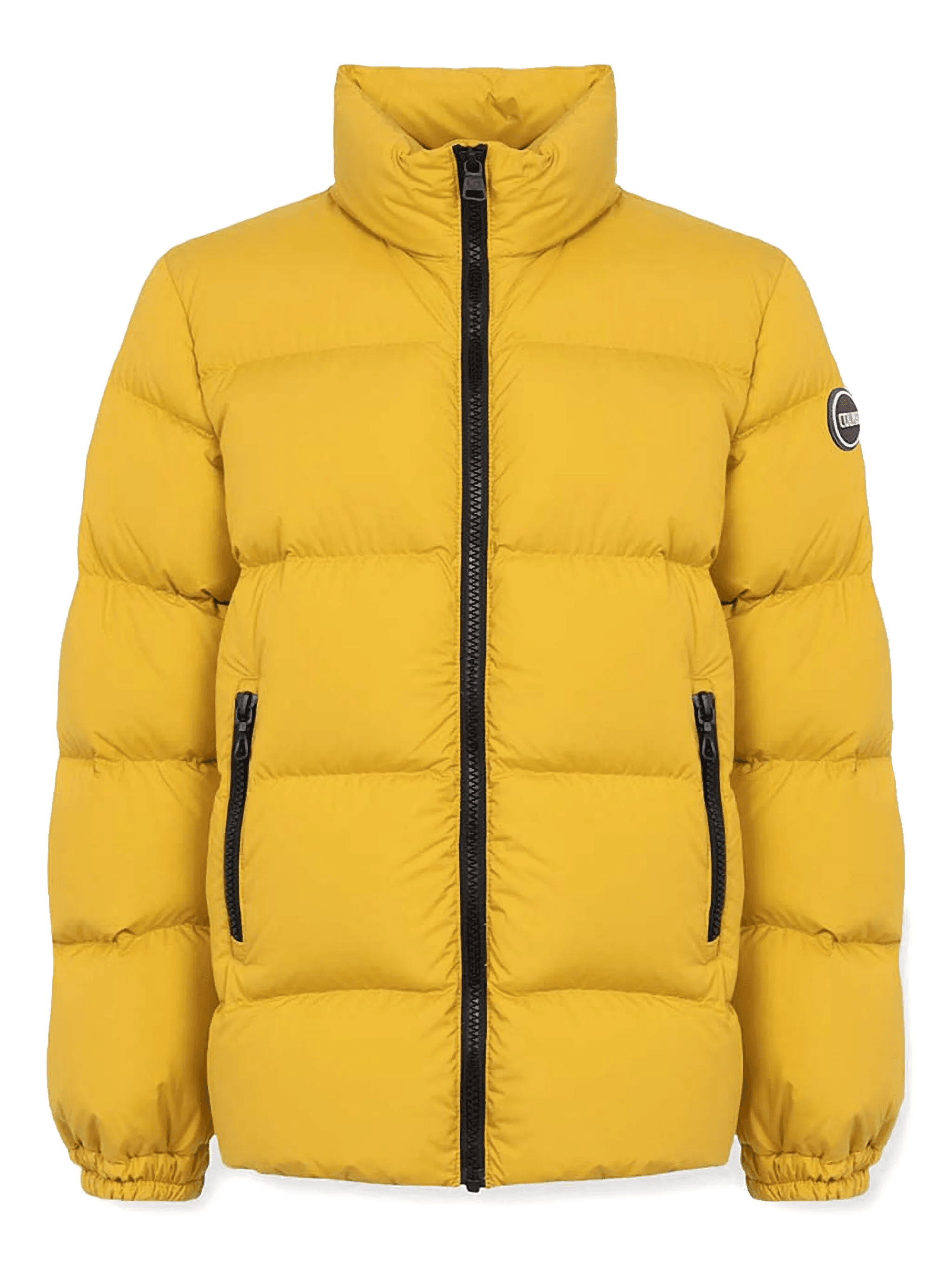 logo-patch padded jacket - Image 1