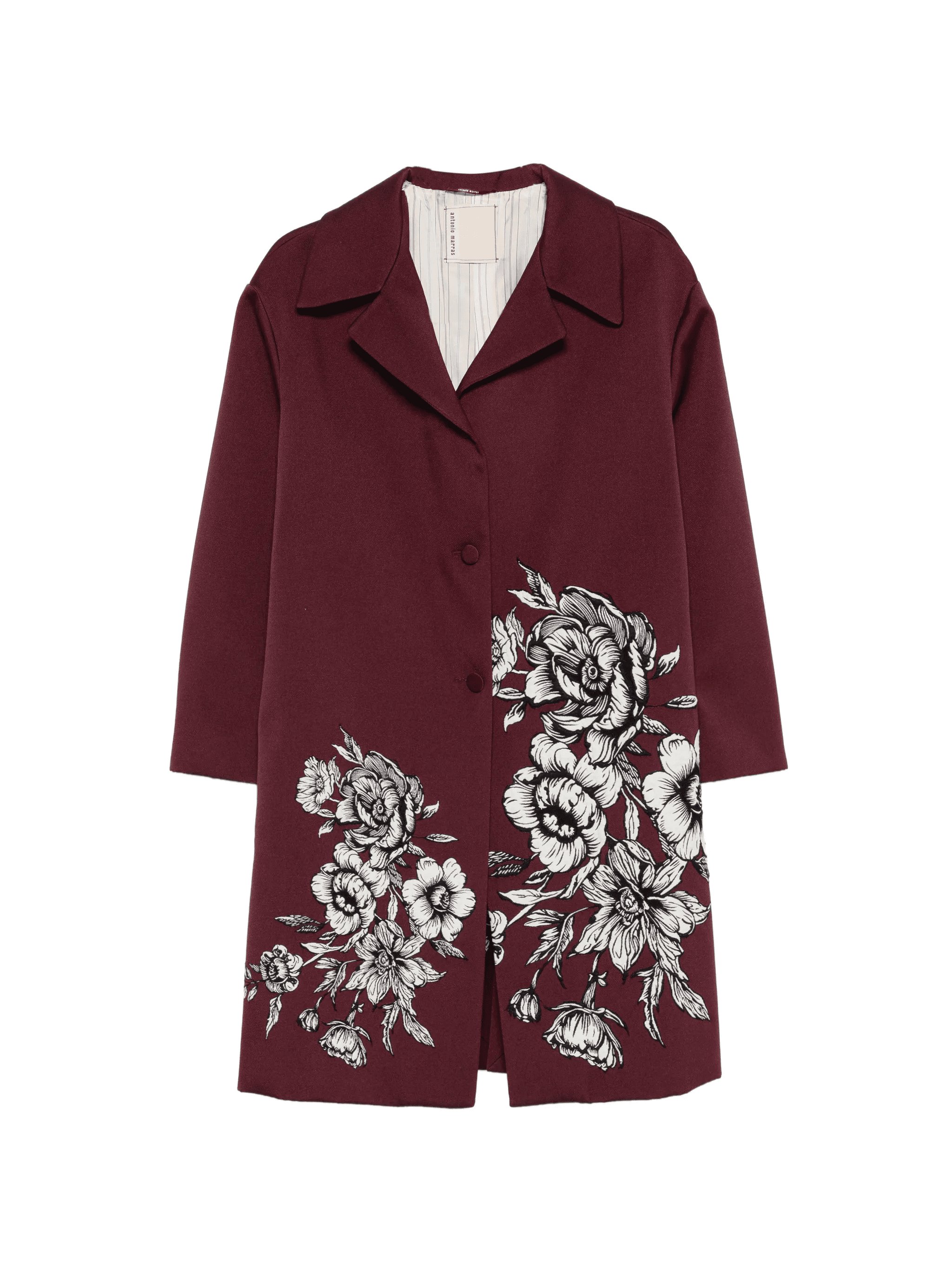 floral-print coat - Image 1