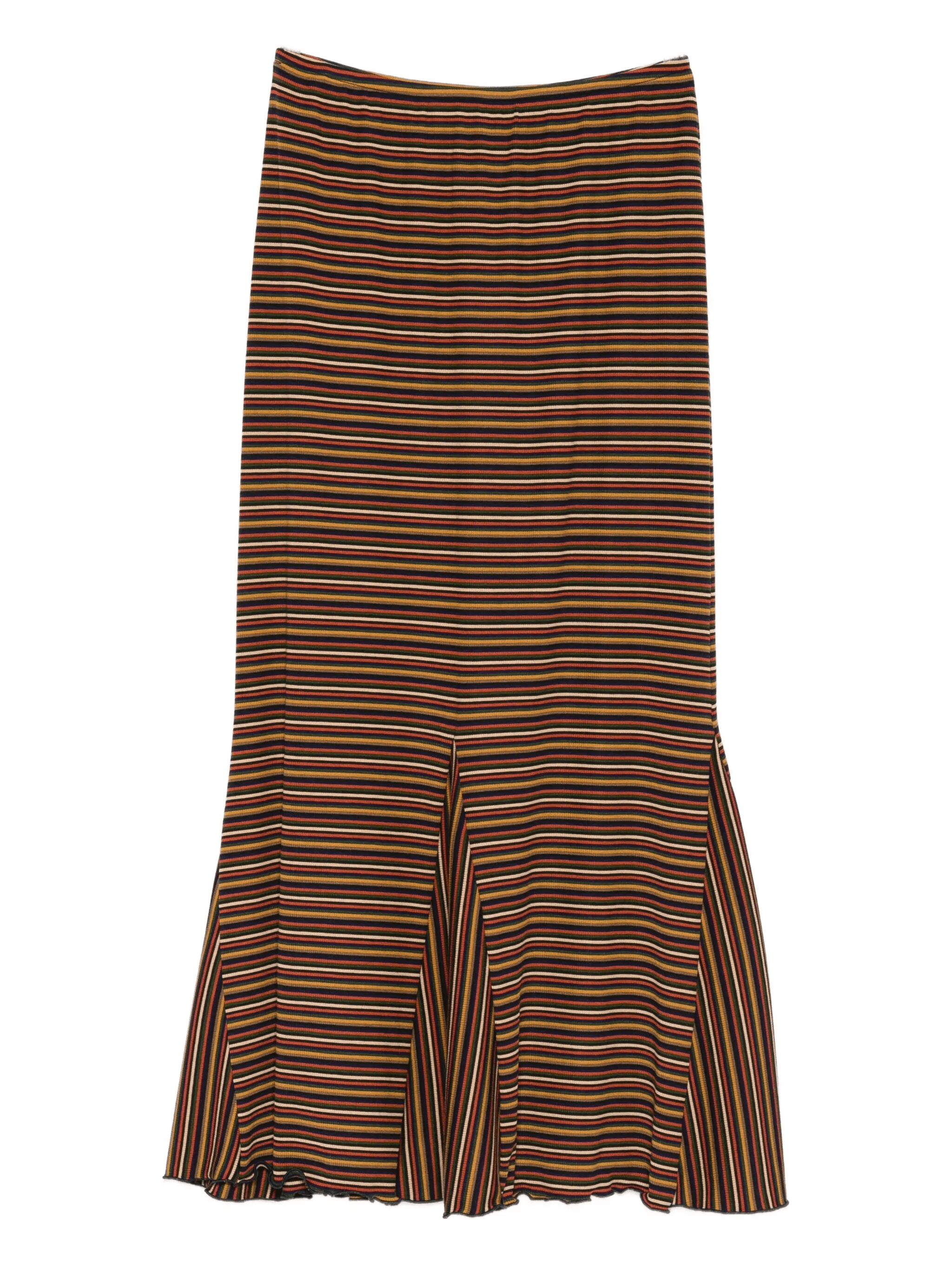 striped midi skirt - Image 1