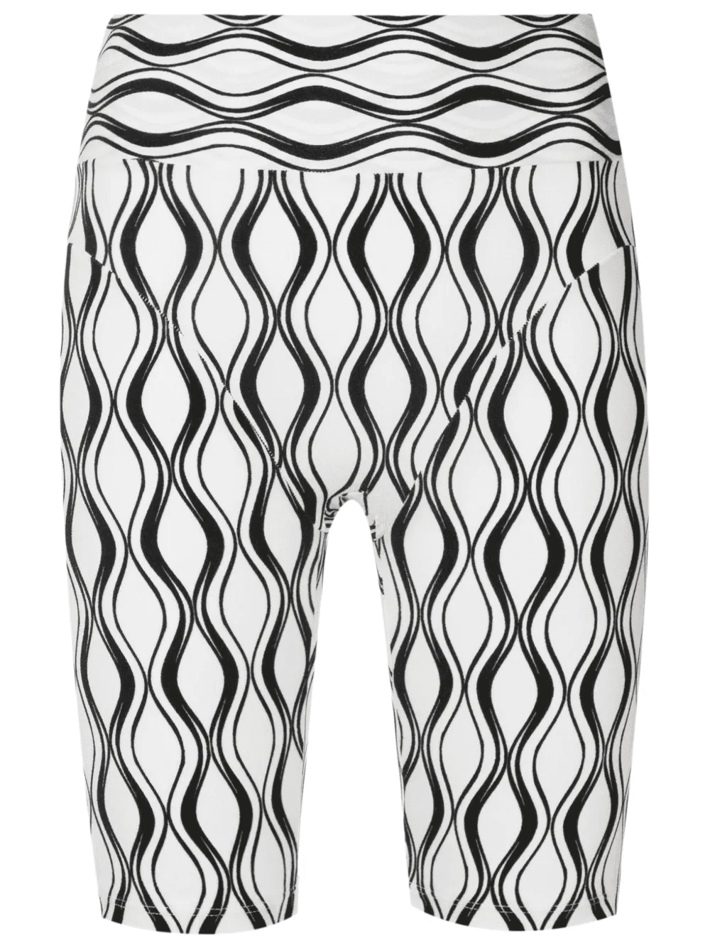 graphic-print cut-out shorts - Image 1