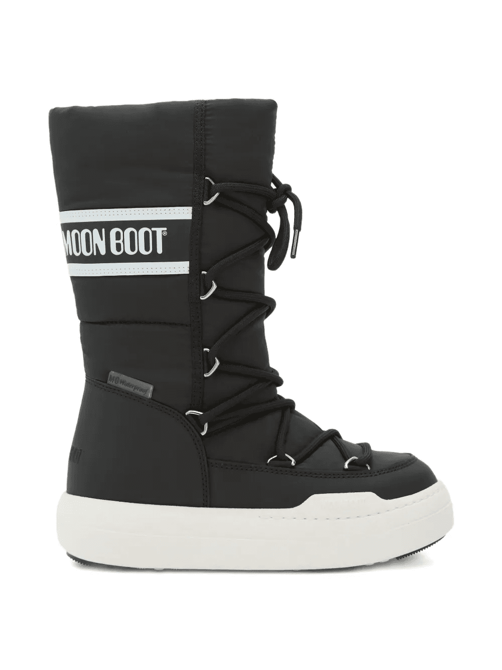 lace-up padded snow boots - Image 1