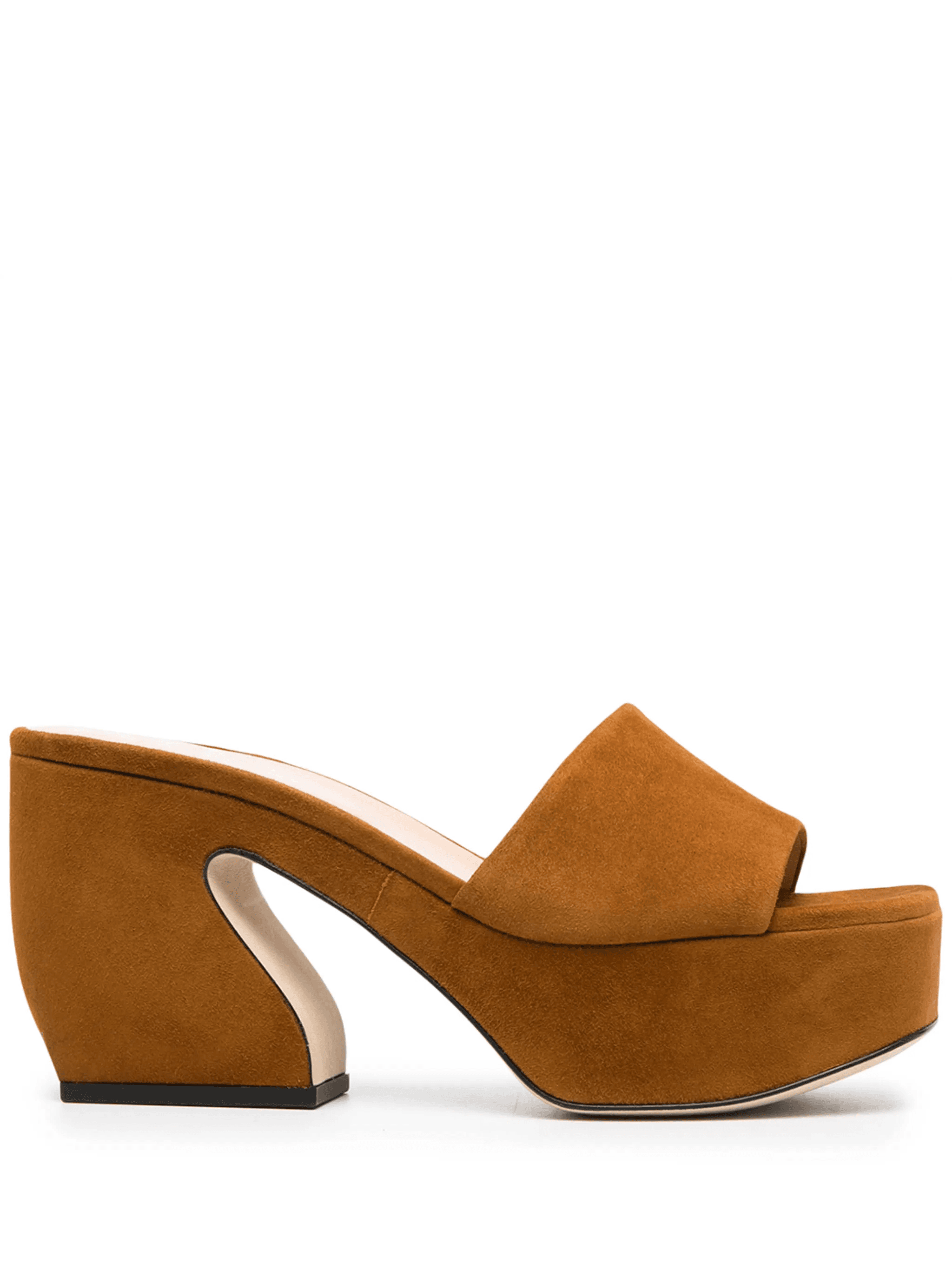 chunky-heel suede sandals - Image 1