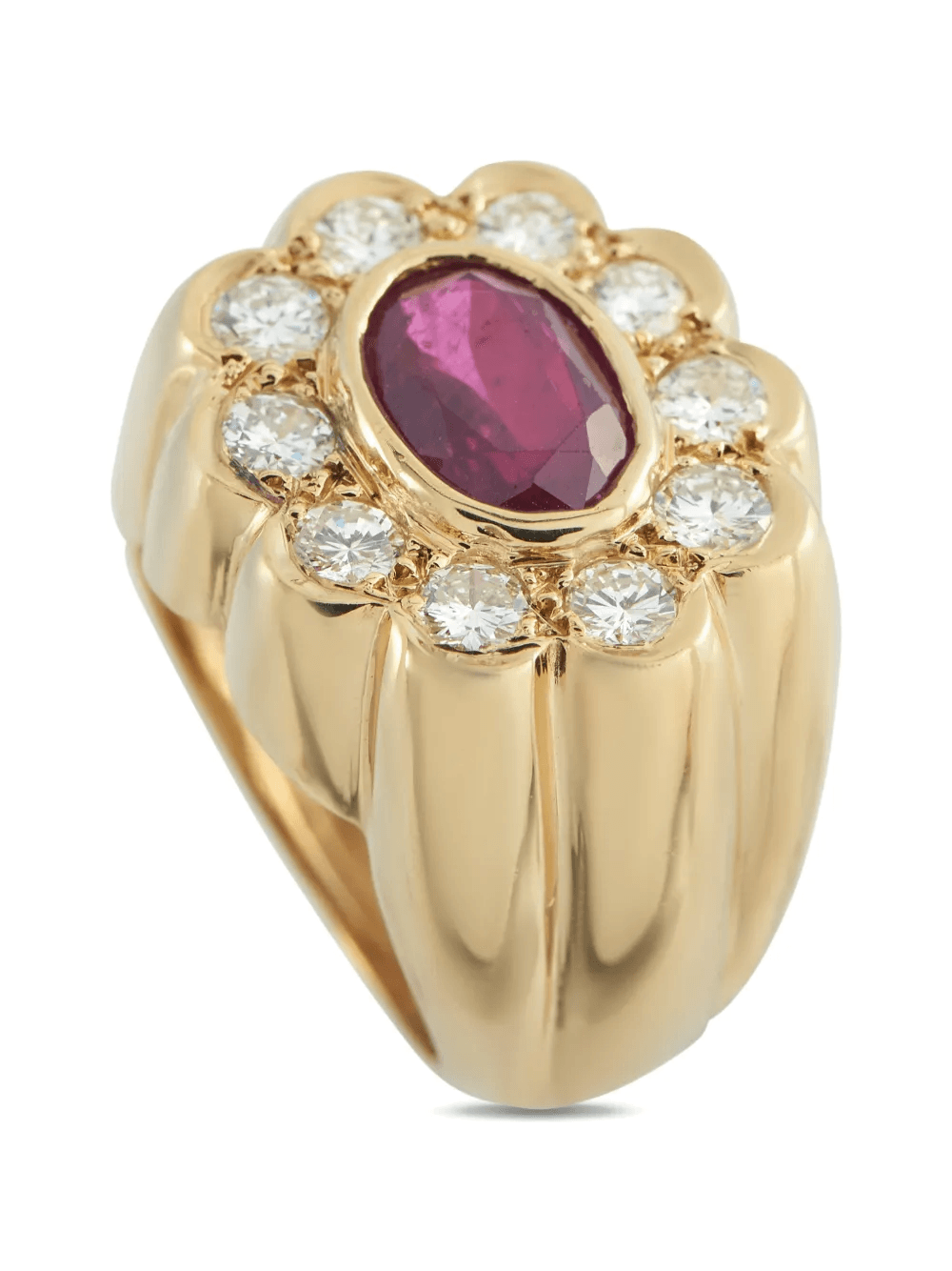 diamond and ruby ring - Image 1