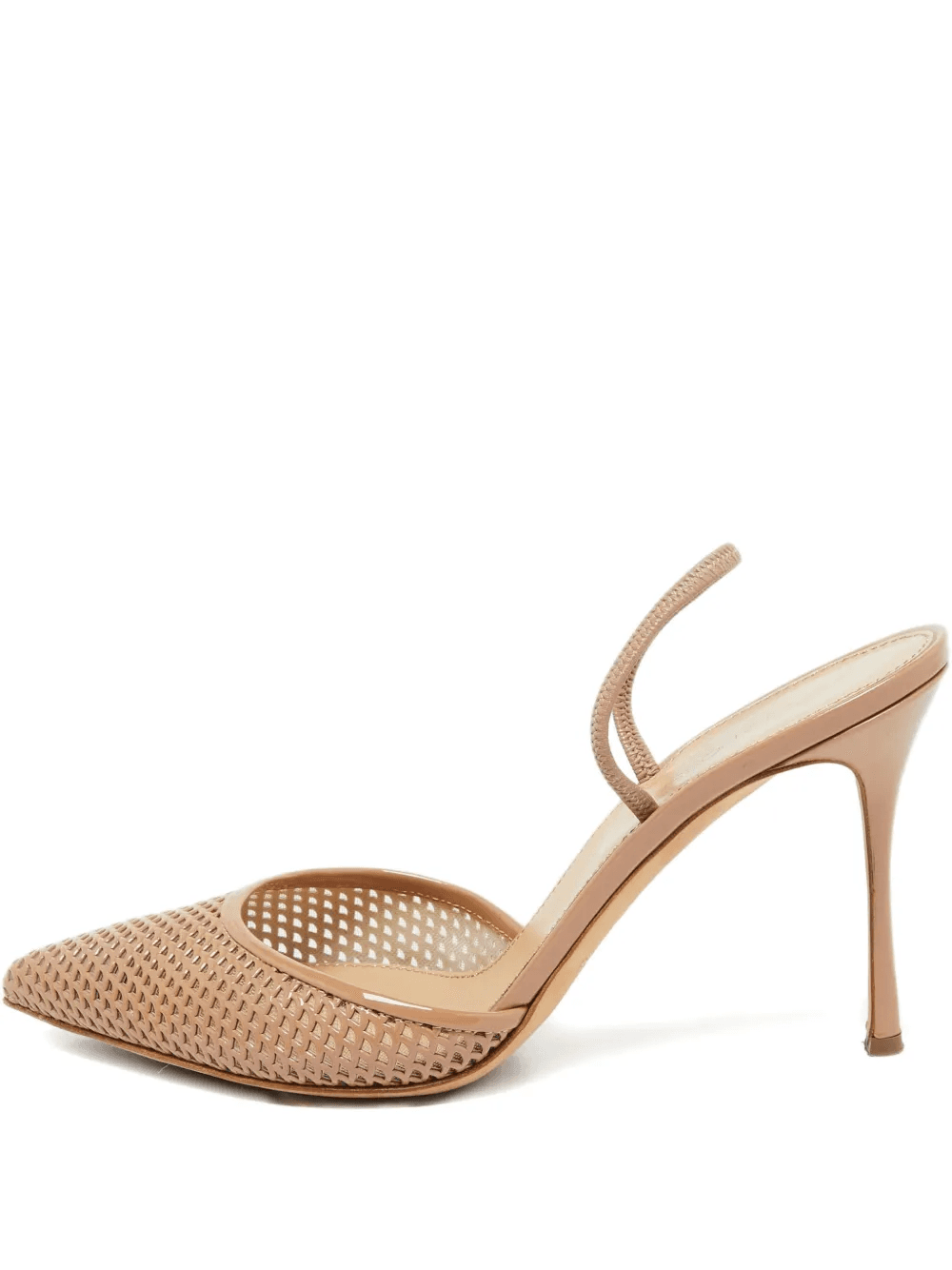 pre-owned 95mm mesh-design pumps - Image 1