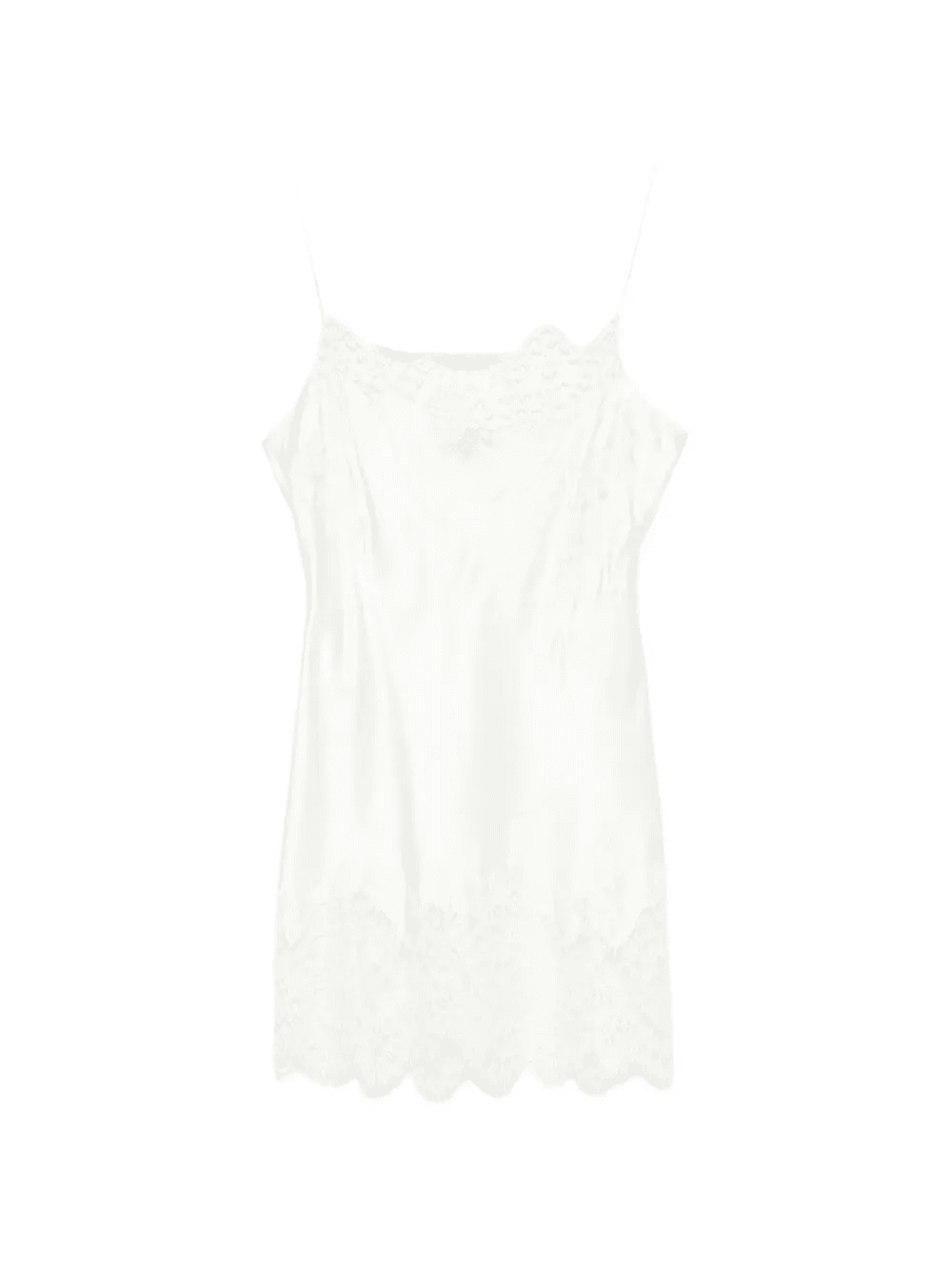lace straight-neckline slip - Image 1
